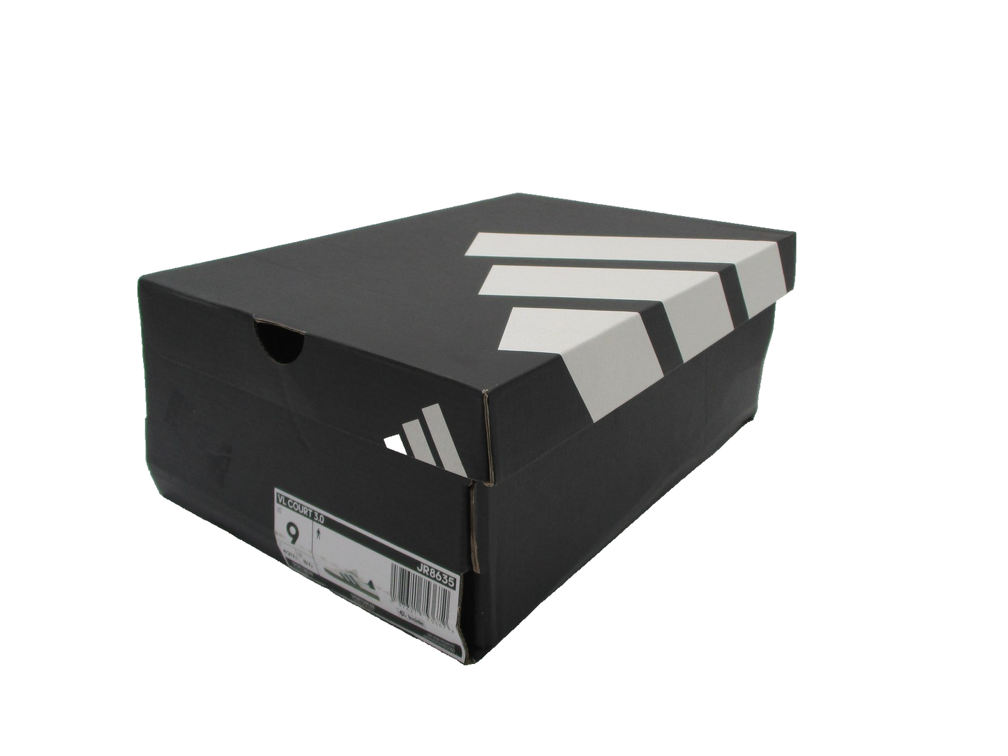 Adidas VL Court 3.0 Shoes Mens Size 9 White Green Teal Gum Sole Casual JR863514