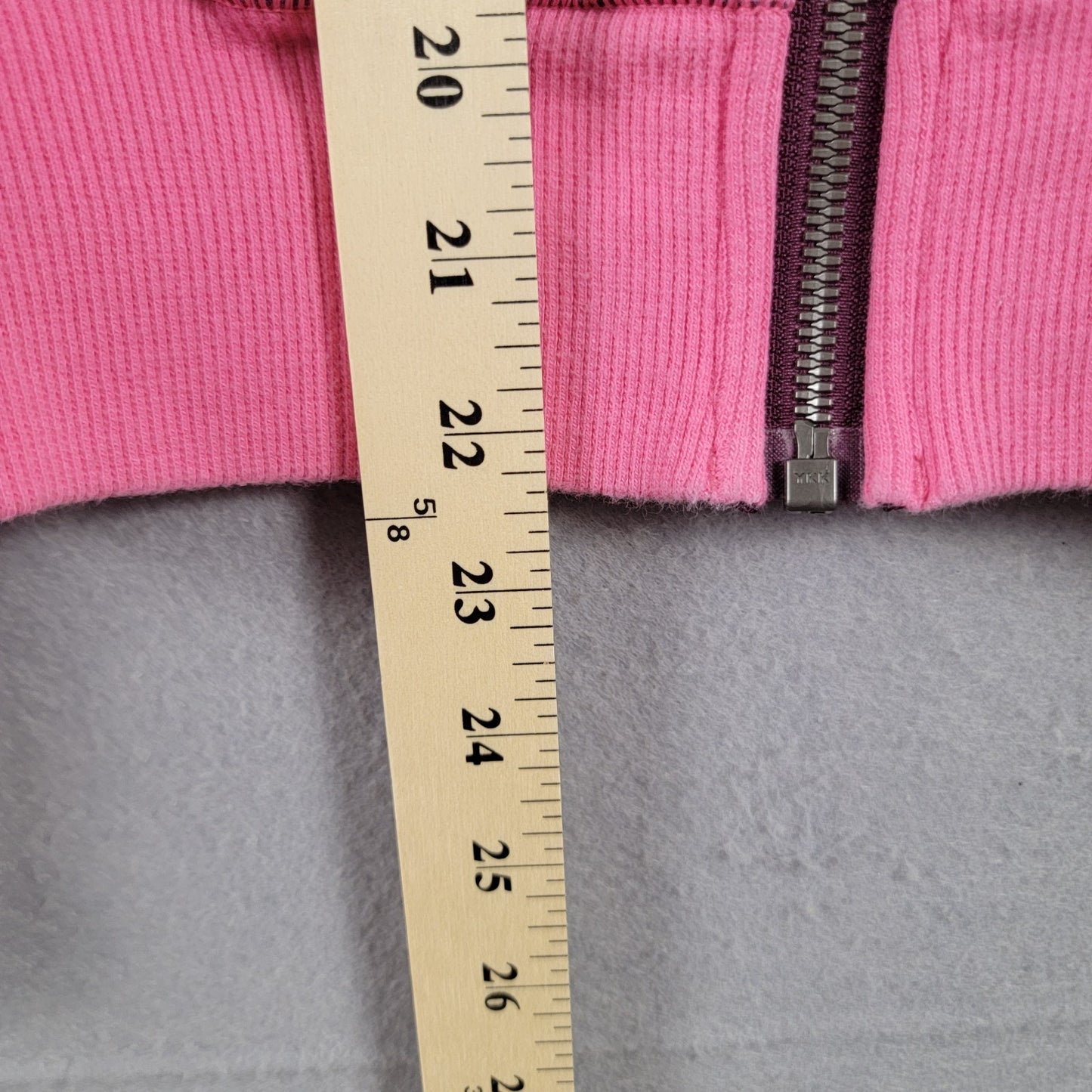Lululemon Bliss Break Hoodie Pink Purple Striped Jacket Sweater Full Zip Run 2546