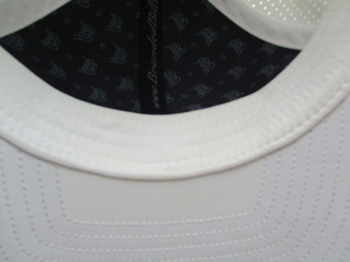 Branded Bills Hat Cap Snap Back Mens One Size White Elite Curved BB Logo10