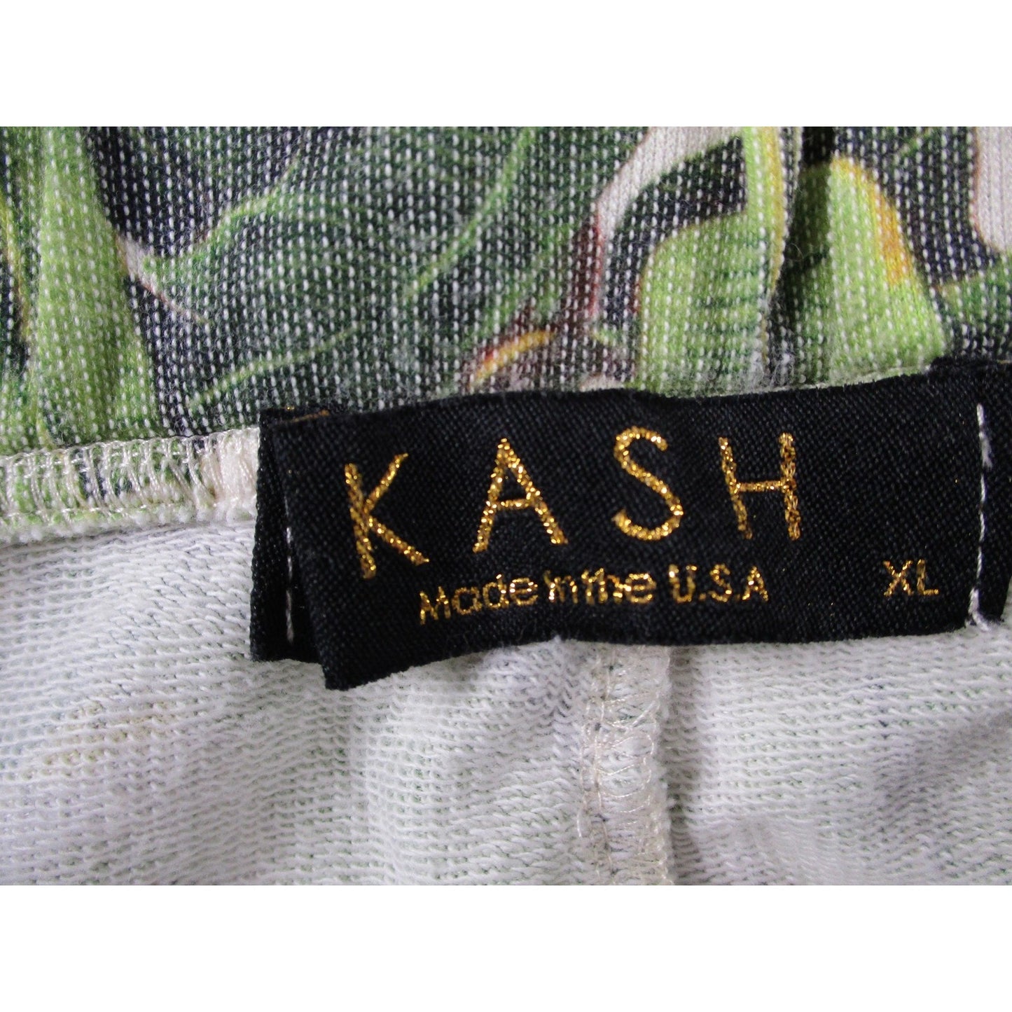 Kash Sweatsuit Set Mens Large Green Tropical Leaf Hoodie Shorts 2 Piece Usa 1674