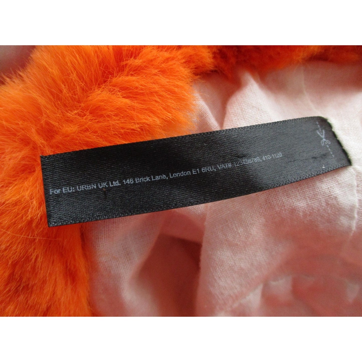 Faux Fur Hat Bucket Fuzzy Orange Soft Fleece Lined Warm Winter One Size Pimpin