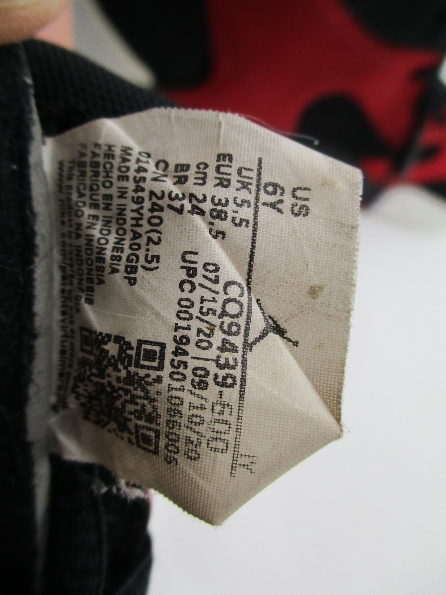 Jordan Pro Strong Bred GS 6Y Black Red CQ9439 Preowned No Box14