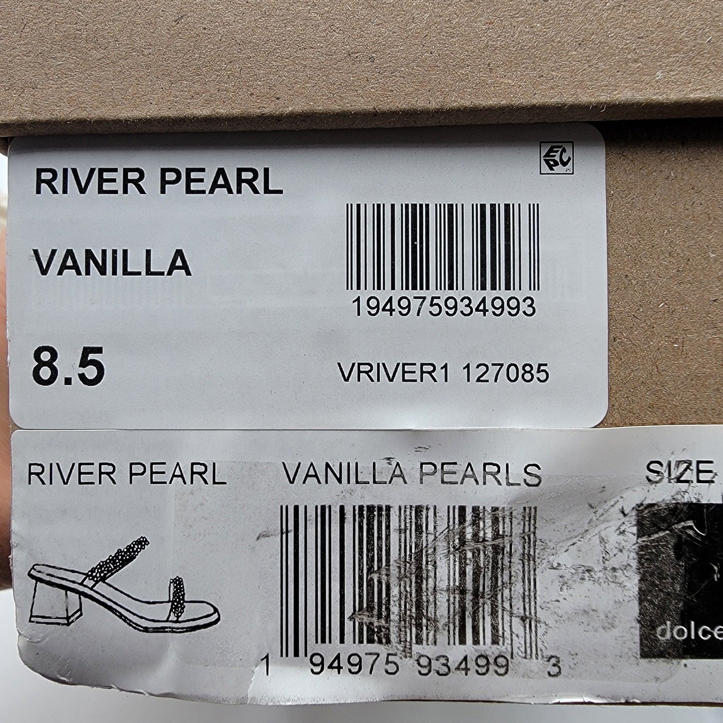 Dolce Vita River Pearl Sandals Sz 8.5 NIB
