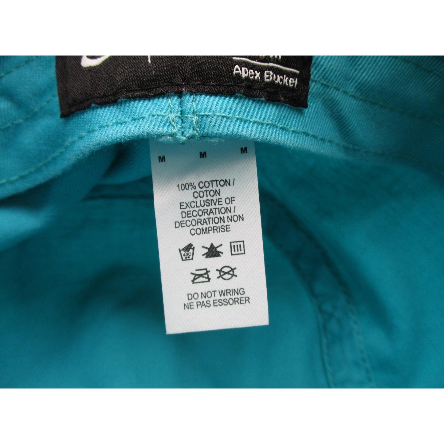 Nike Hat Bucket Mens Medium Blue Apex Cotton Twill Embroidered Swoosh Logo