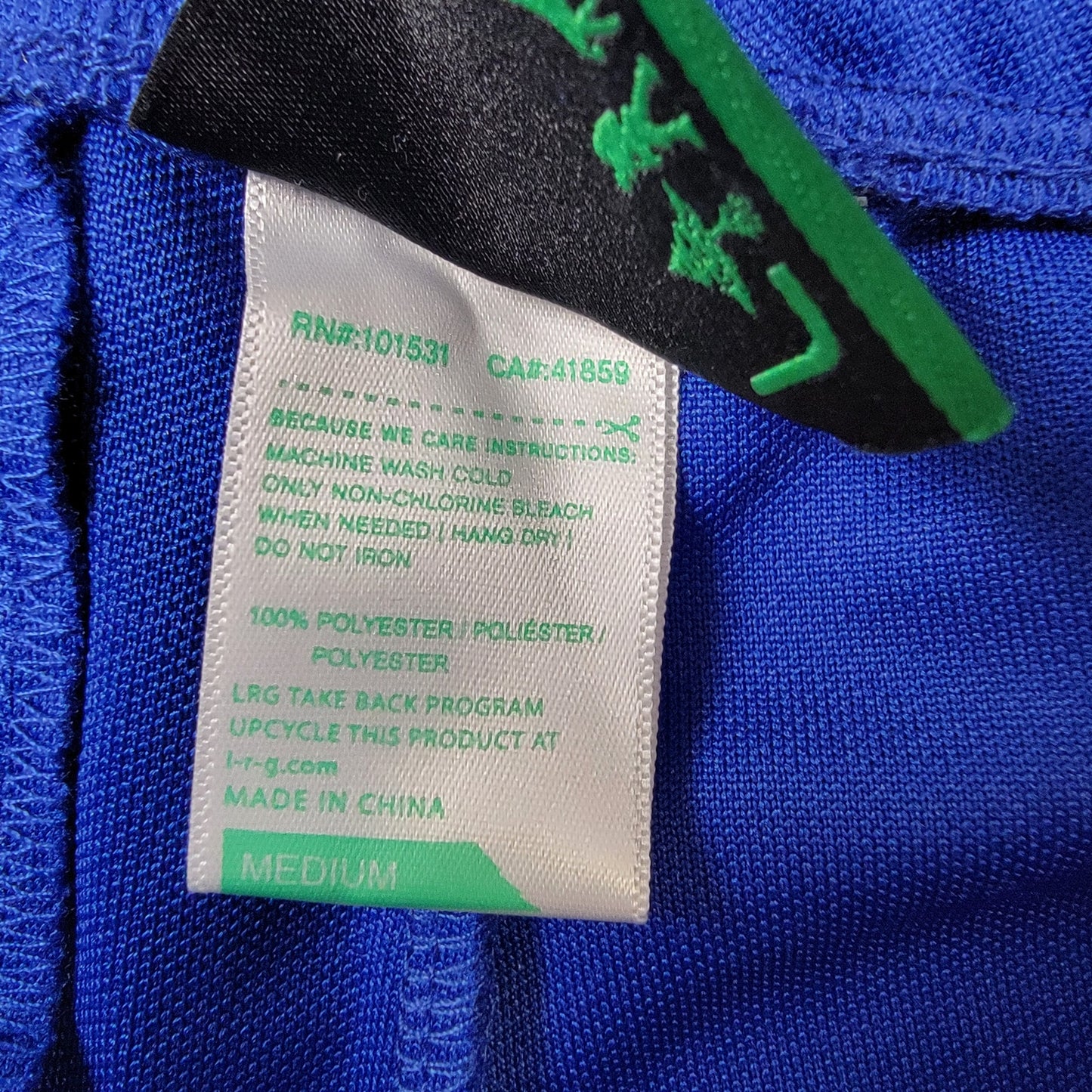 LRG Lifted Research Group Point Guard Knit Pant | Medium | Cobalt Blue | Snap Side | SS2024 | NWT