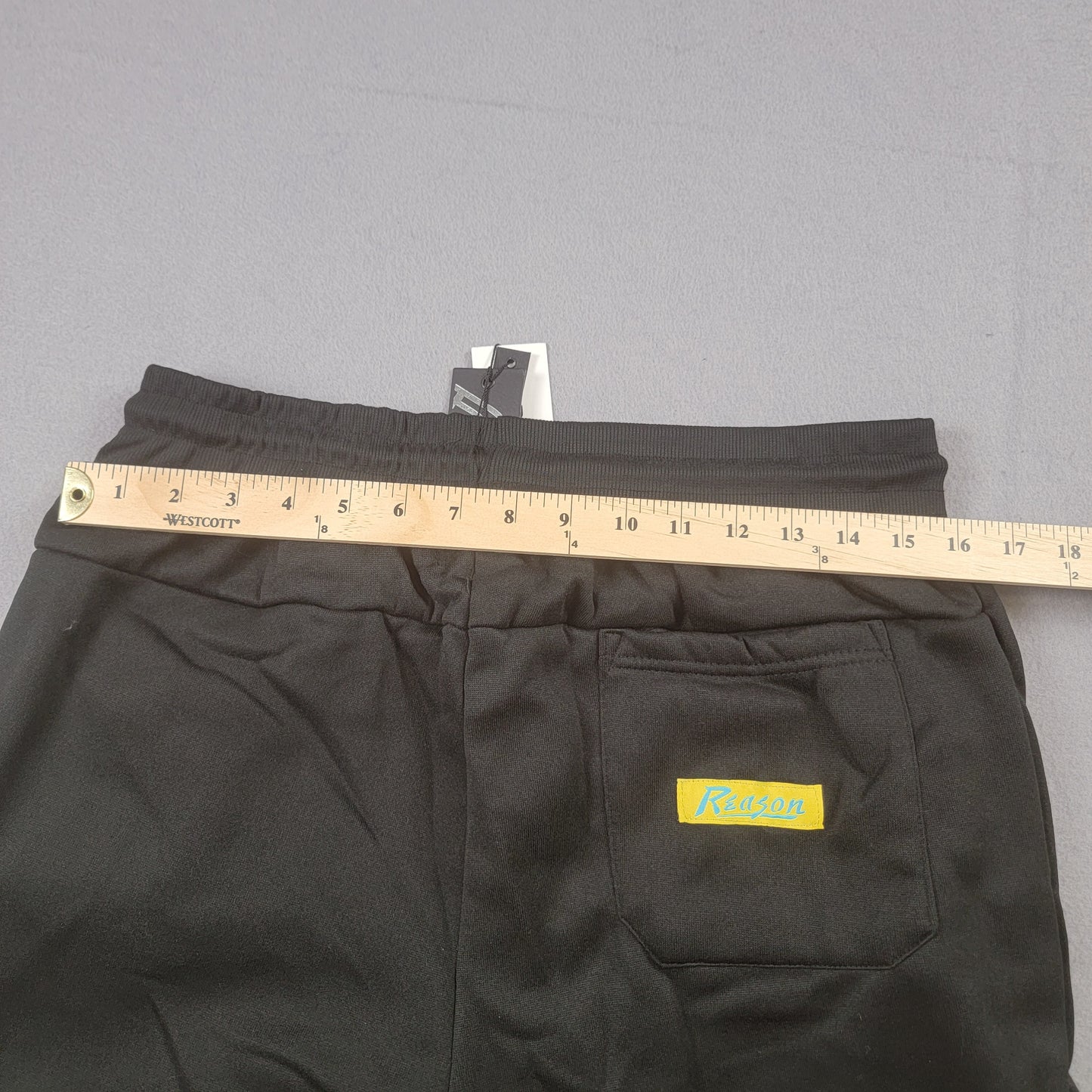 Reason Brand Mens Jogger Sweatpants Large Black Leopard Graphic NWT8