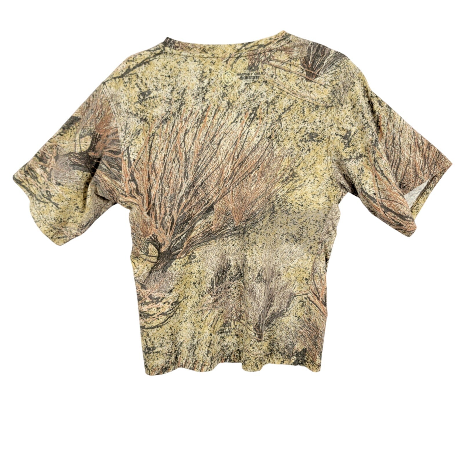 Game Winner Mens Mossy Oak Break Up Camo Cotton T-Shirt Small Preowned Hunting1