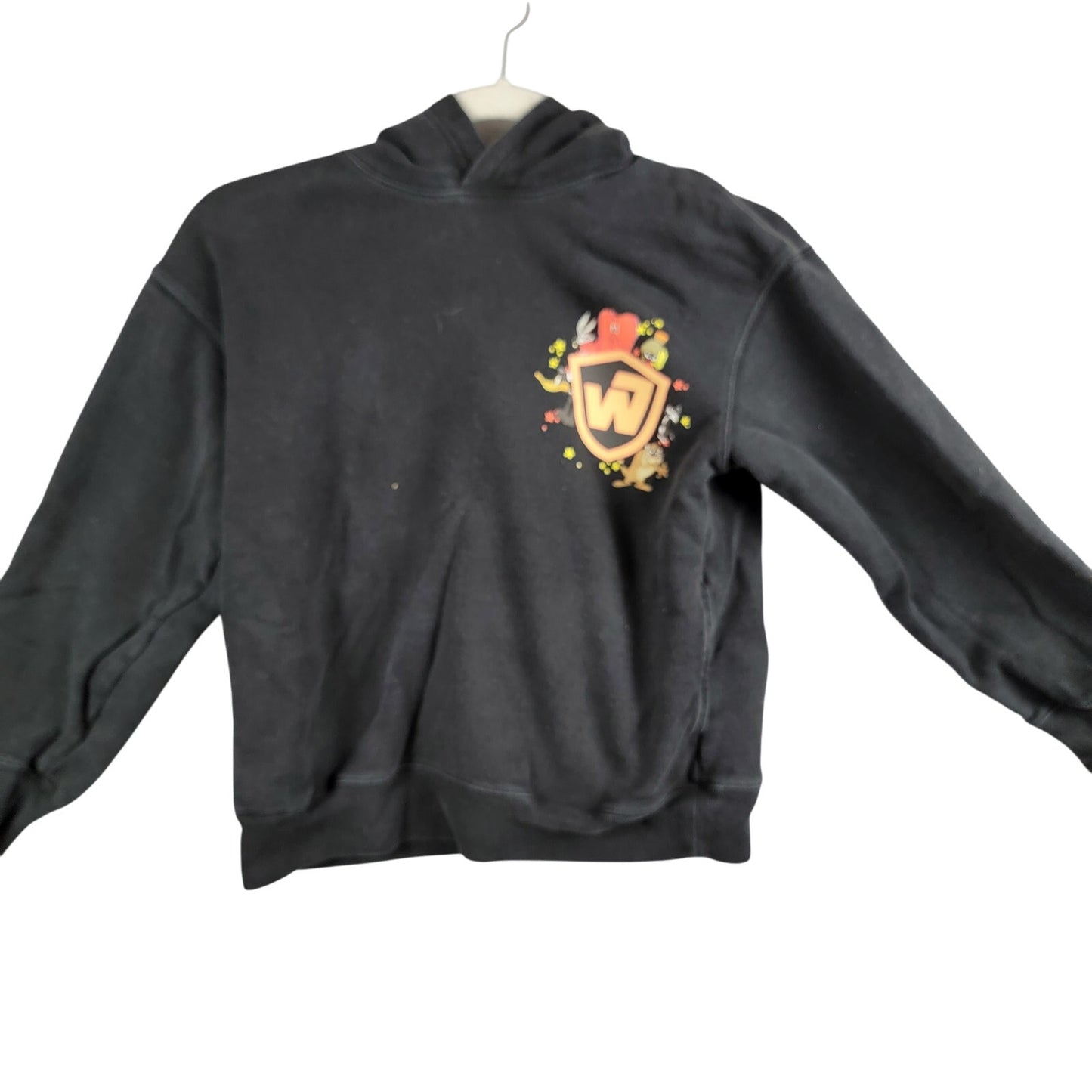 Uniqlo UT x Warner Bros Looney Tunes Kids Hoodie Size 11-12 Black Preowned (44)0