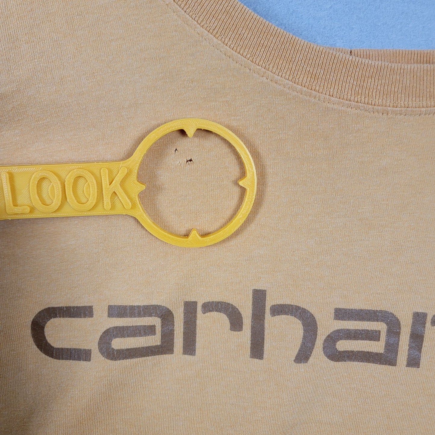 Carhartt short-sleeve T-shirt, beige, 3XL tall, original fit pre-owned 4024