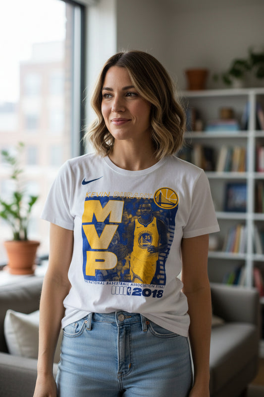 Nike Kevin Durant Golden State Warriors 2018 NBA Finals MVP Tee Shirt M NWOT0