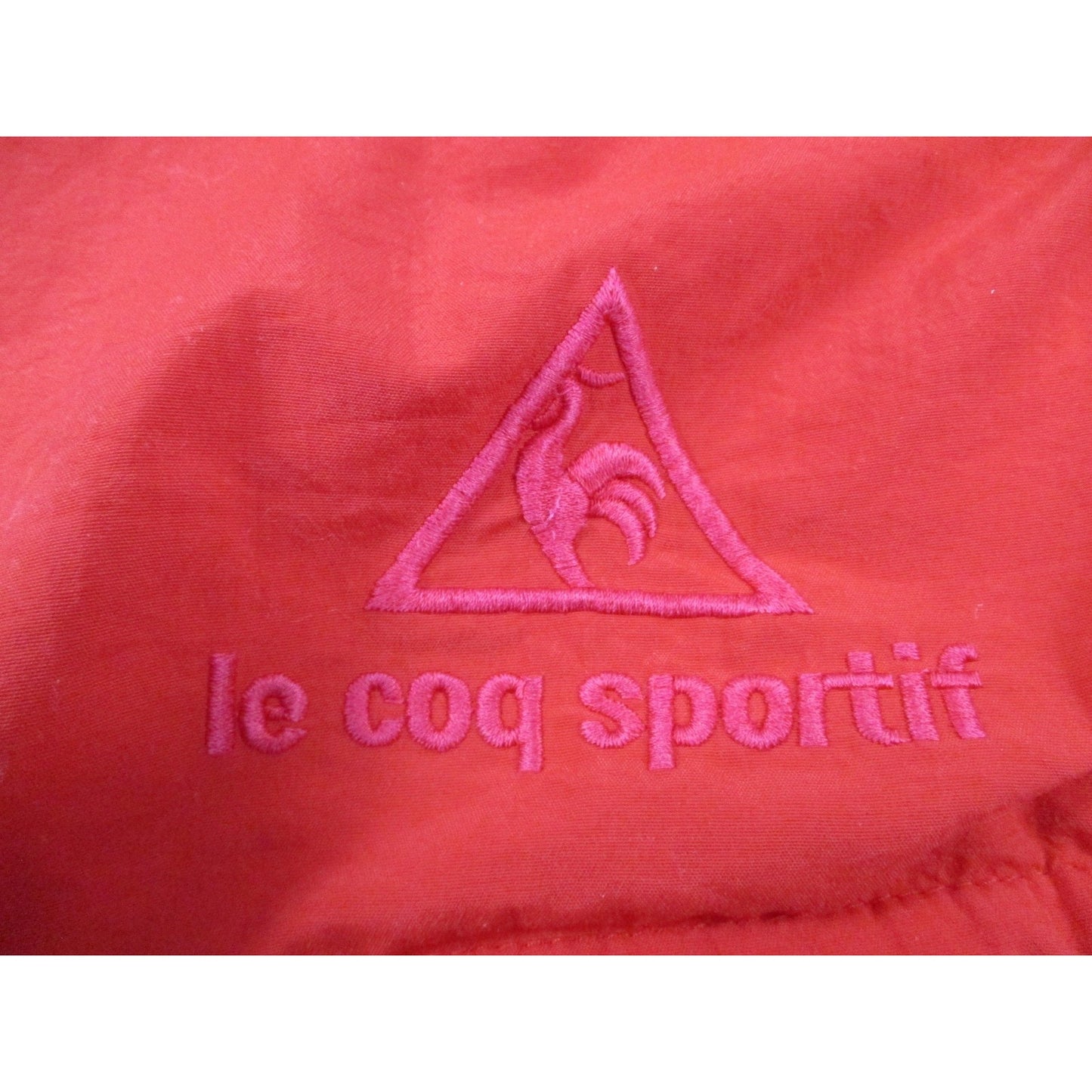 Le Coq Sportif Swim Trunks Men Size M Red Elastic Waist Mesh Lined Preowned 1727