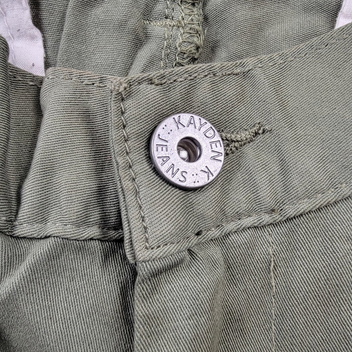 Kayden K Los Angeles Olive Jogger Pants Men 34 NWT Style KD109 Twill Cuffed 554