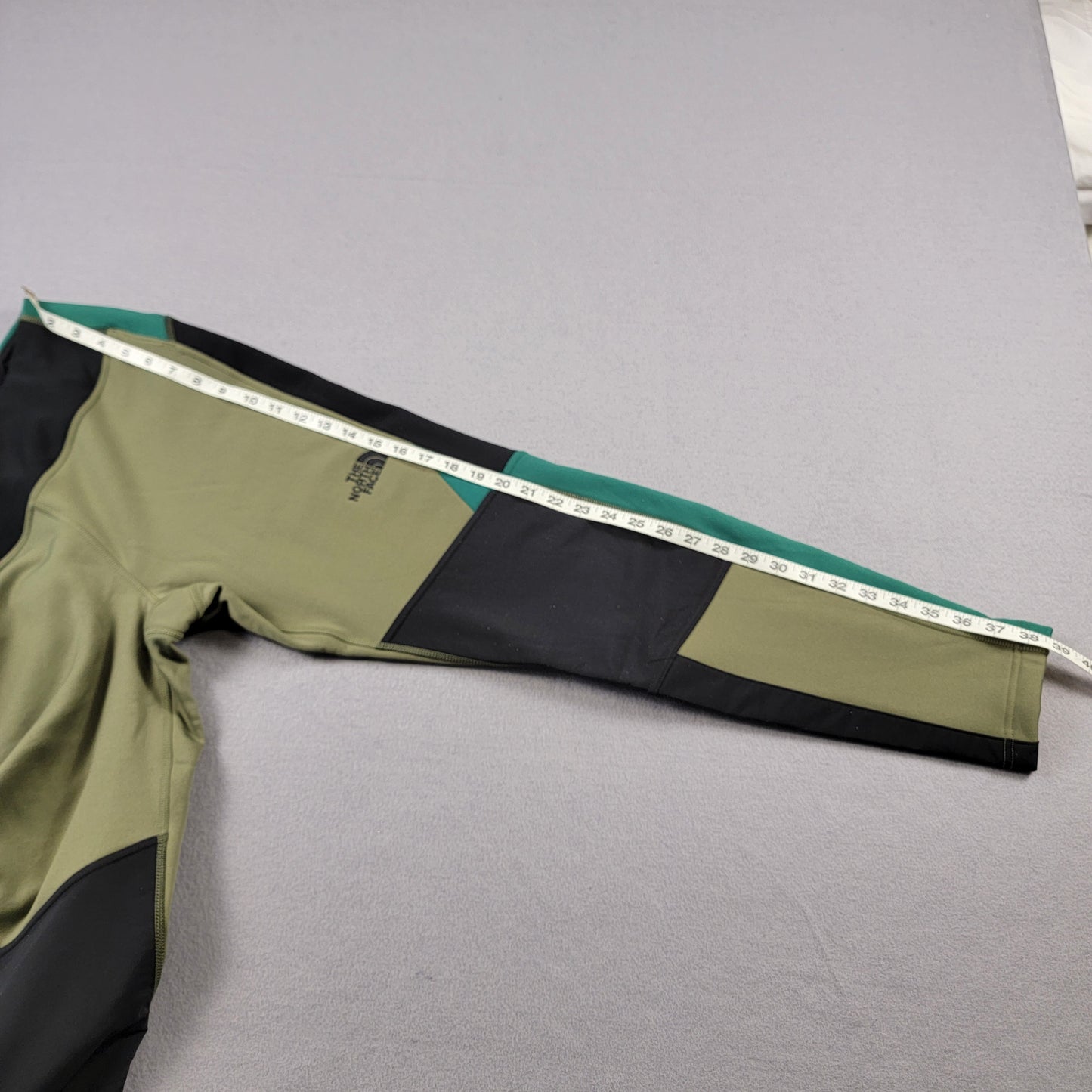 The North Face Steep Tech Womens Tights XL Green Teal Black Colorblock NWOT11