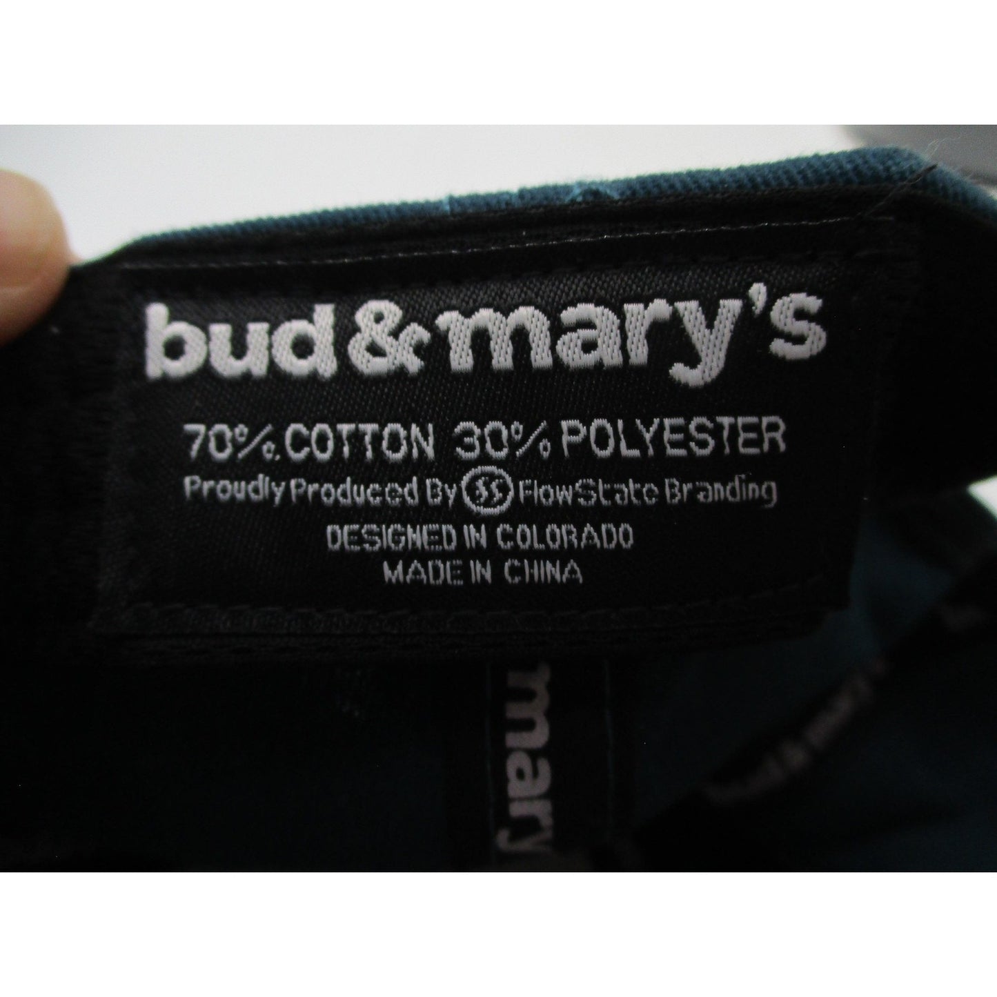 Bud Marys Dispensary Hat Cap Snap Back Mens Osfm Teal Good Vibes Graphic Brim