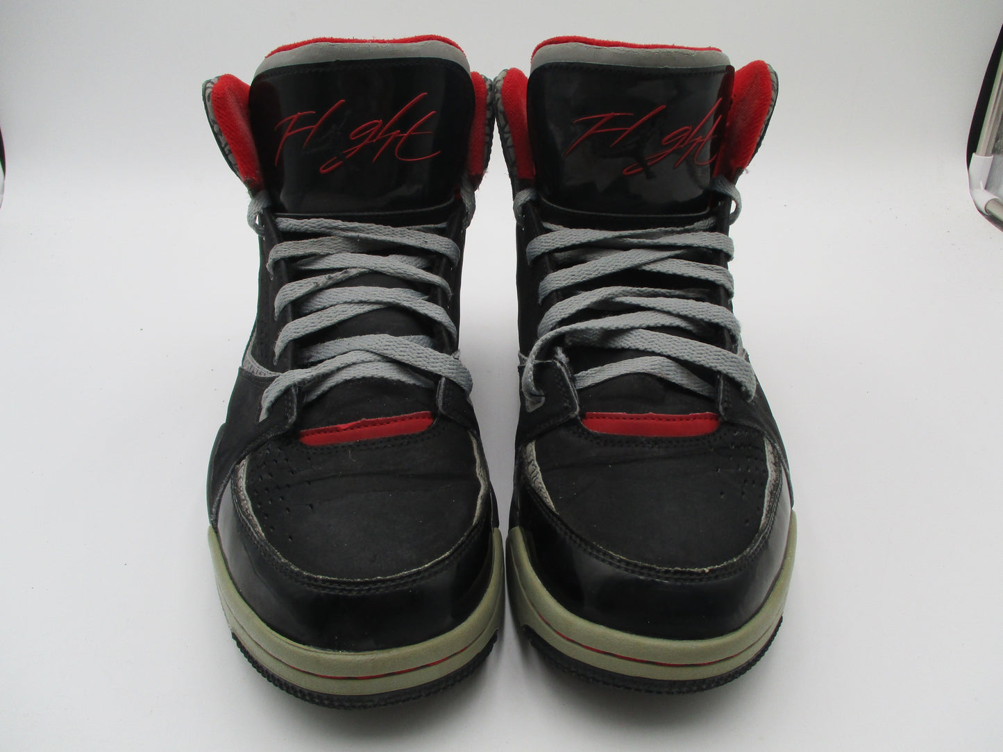 Jordan SC-2 Flight Bred Black Varsity Red Cement 454050-011 Mens 10 Used 1I64