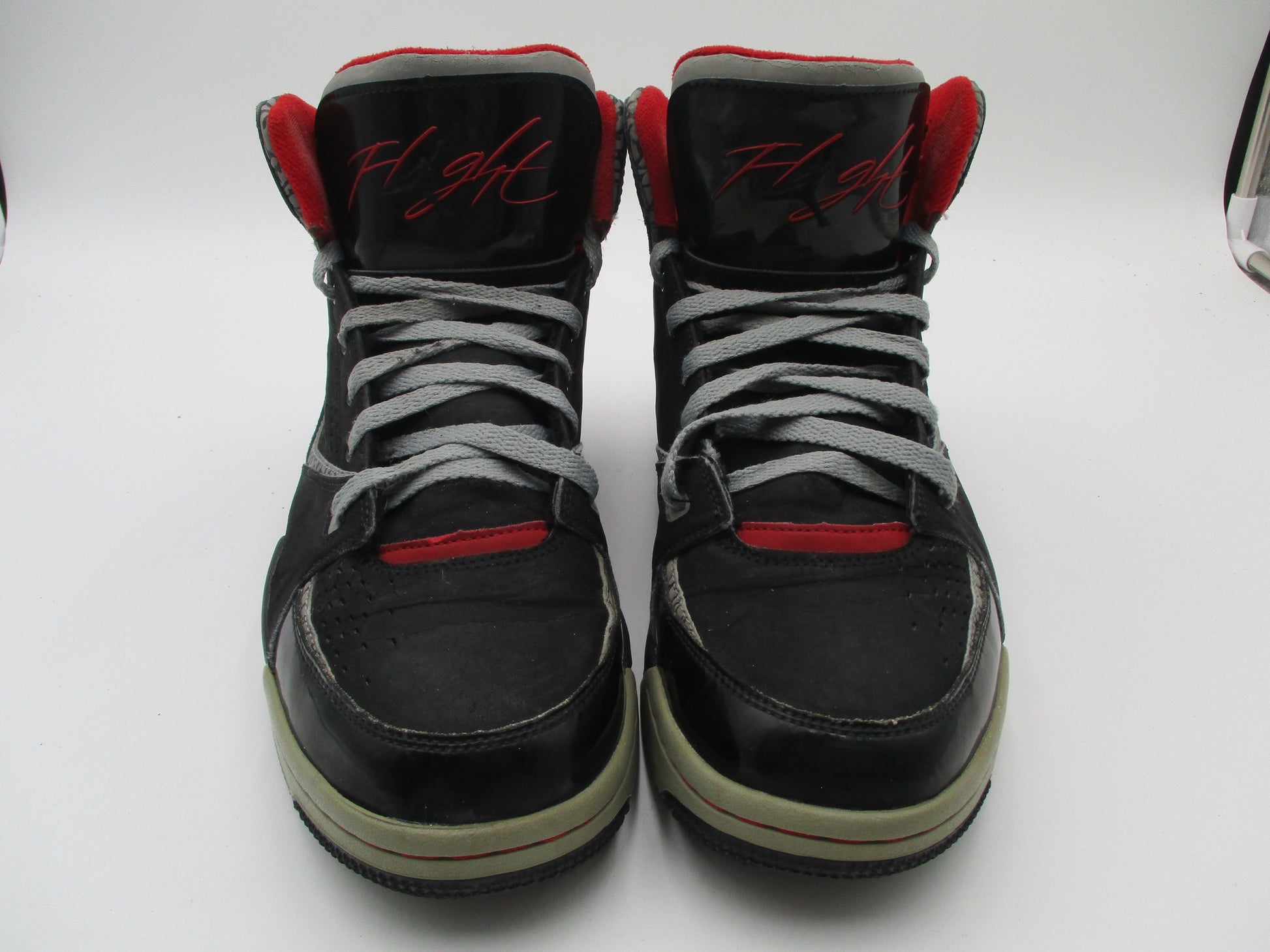 Jordan SC-2 Flight Bred Black Varsity Red Cement 454050-011 Mens 10 Used 1I64