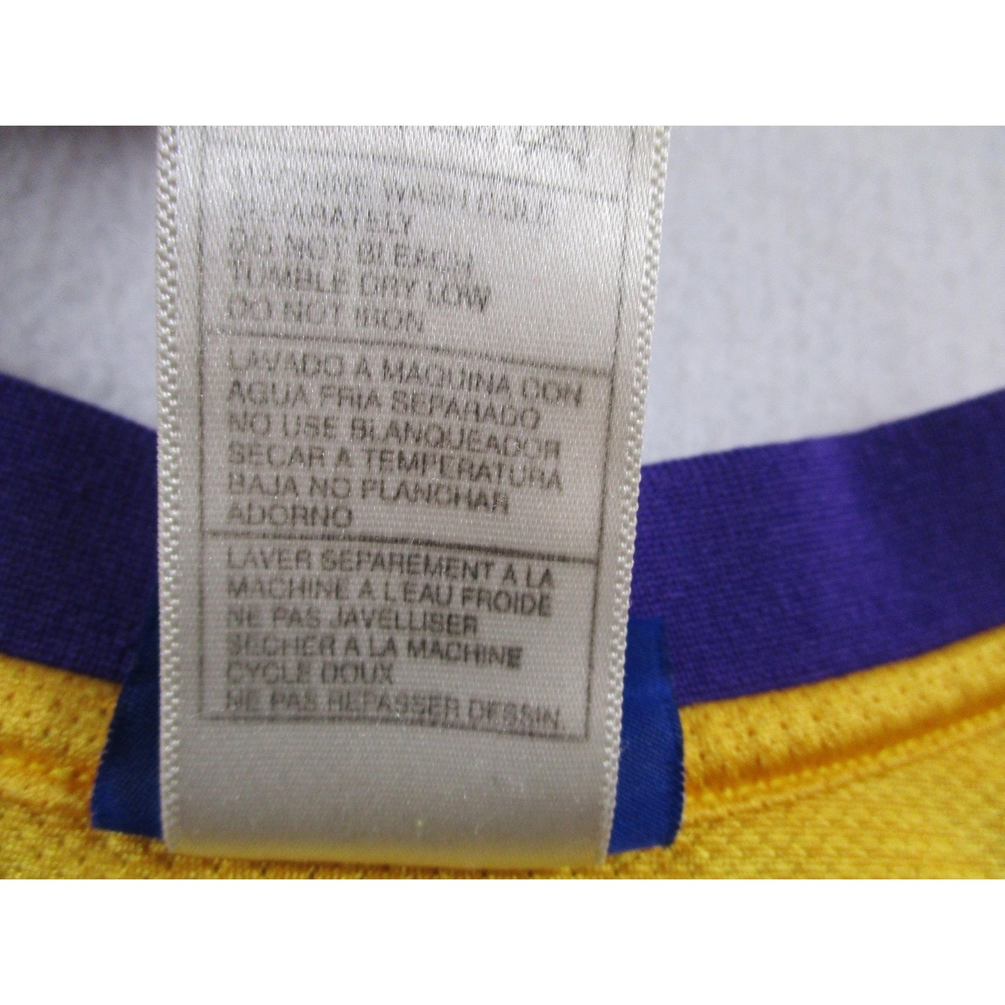 Los Angeles Lakers Jersey Mens Medium Gold Nba Shaquille Oneal 34 Reebok 1697
