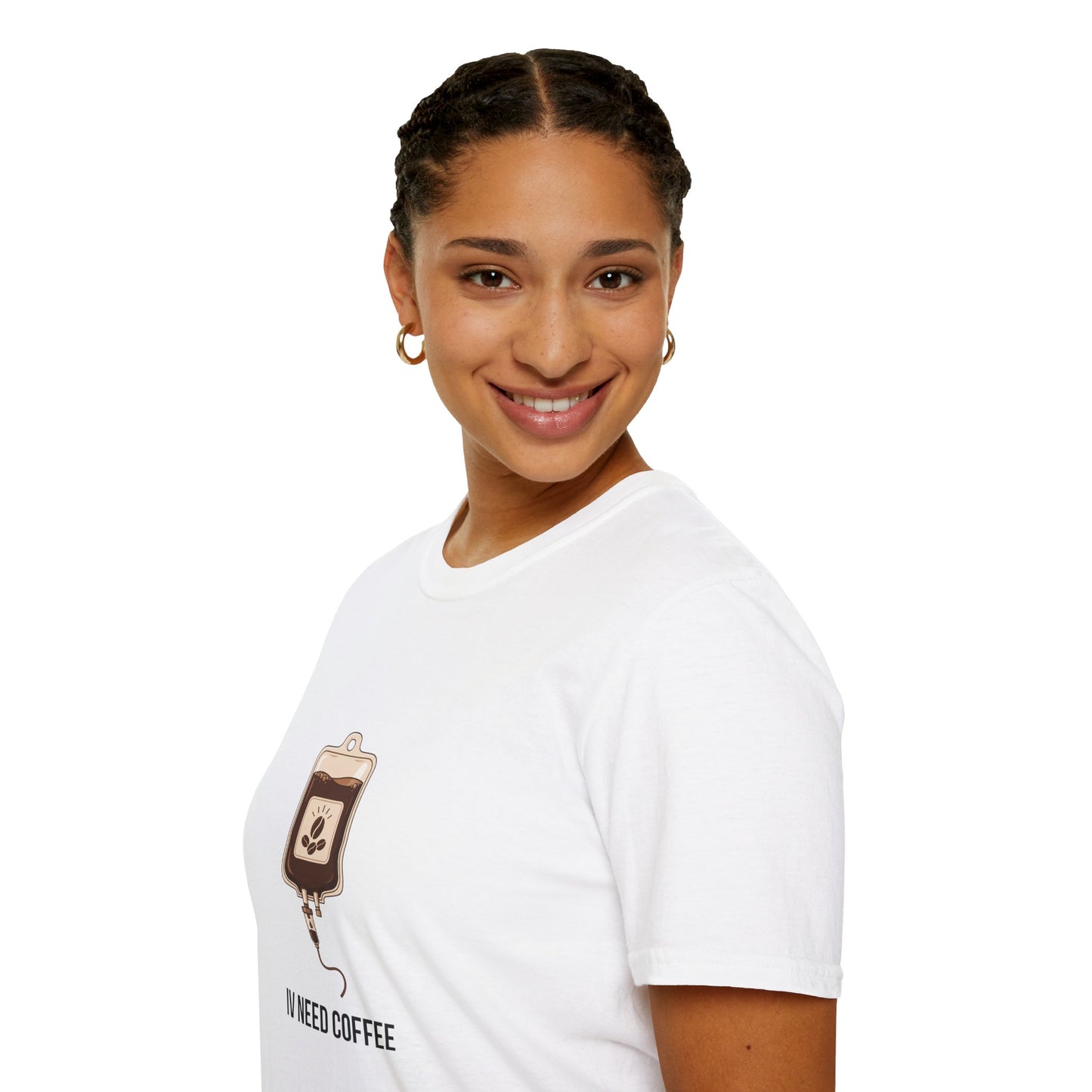 Funny Nurse IV Need Coffee T-Shirt — Nurses Week Gift or All Year Round New