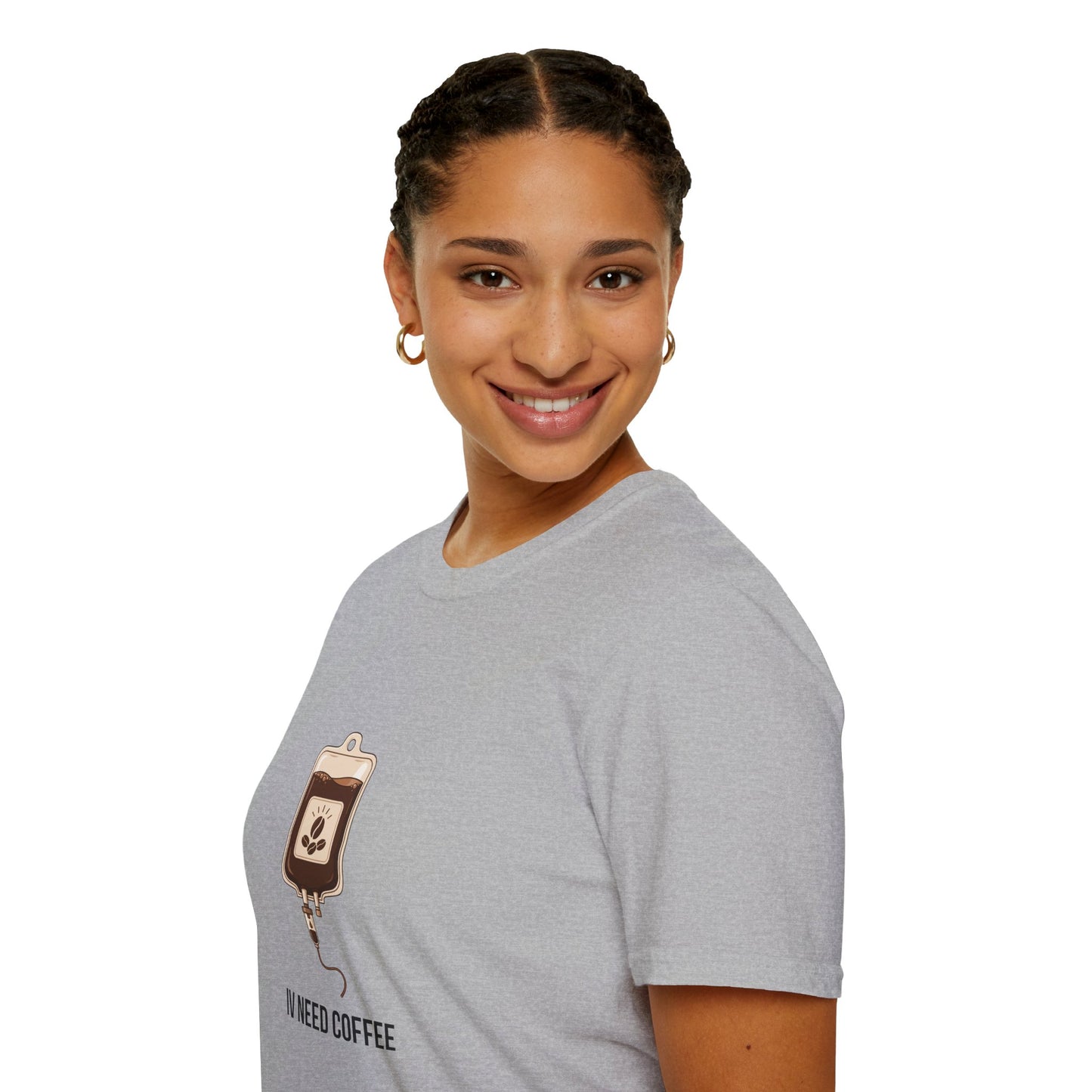 Funny Nurse IV Need Coffee T-Shirt — Nurses Week Gift or All Year Round New