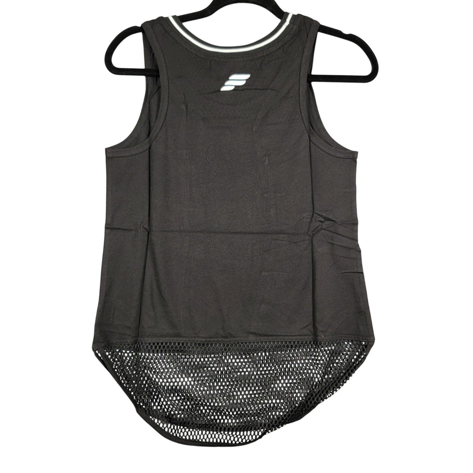 Fitwear Mesh Scoop Singlet Womens M+ US 8 Black Tank Top NWT1