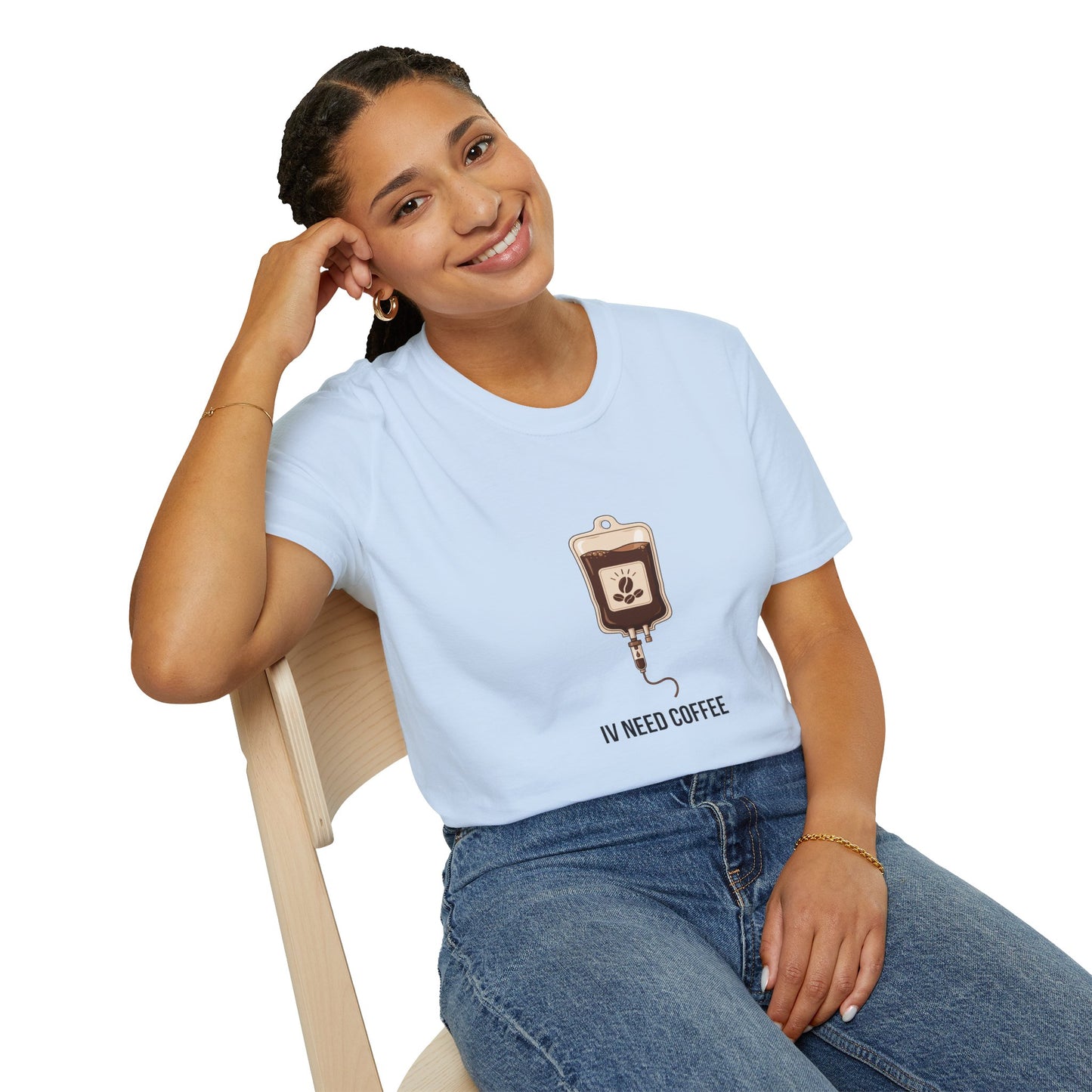 Funny Nurse IV Need Coffee T-Shirt — Nurses Week Gift or All Year Round New