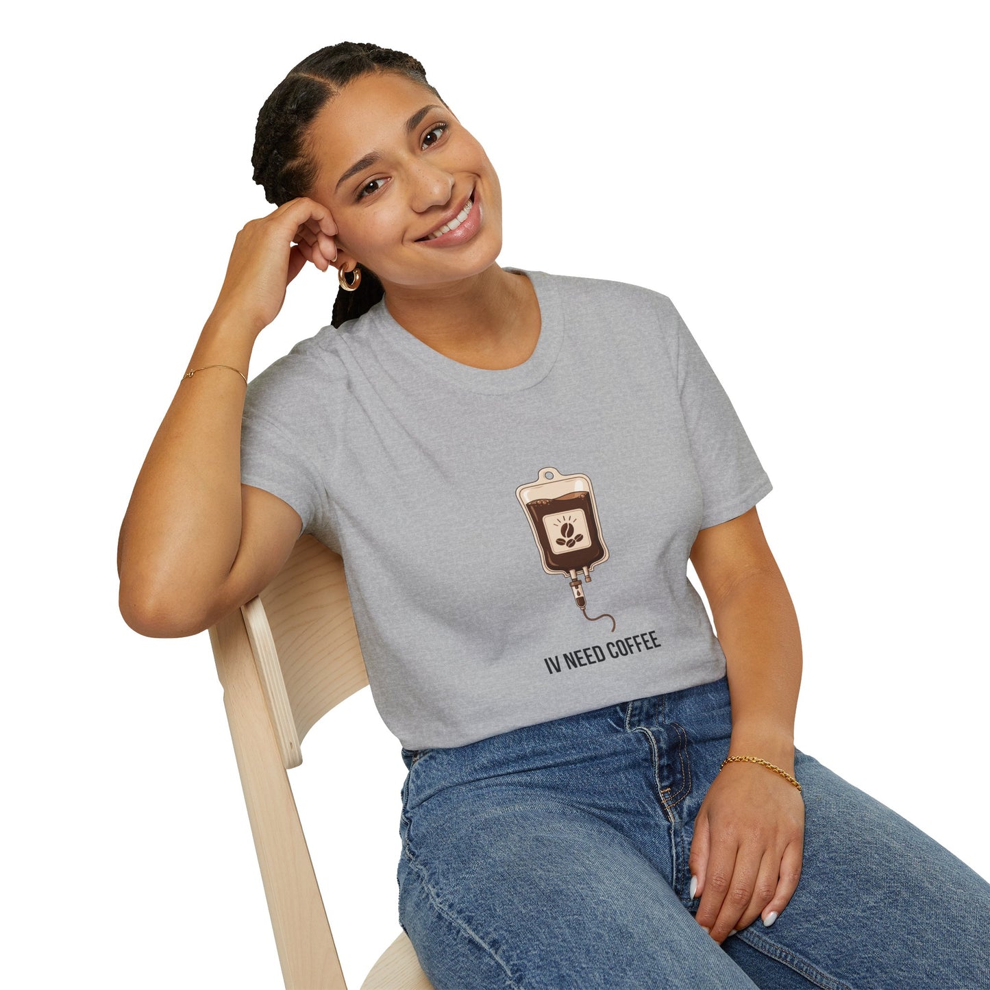 Funny Nurse IV Need Coffee T-Shirt — Nurses Week Gift or All Year Round New