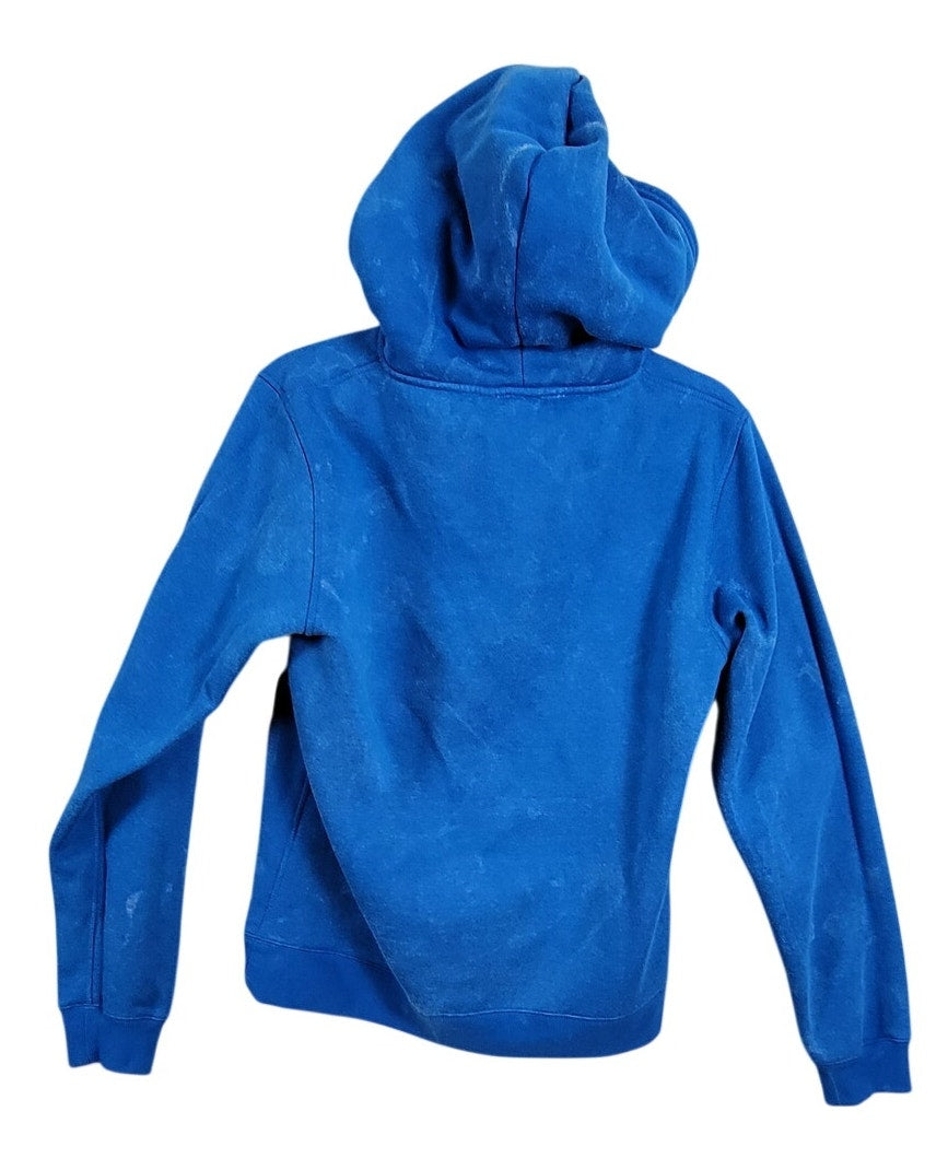Nike Just Do It Swoosh All Over Print Hoodie Mens Medium Blue Preowned 3131