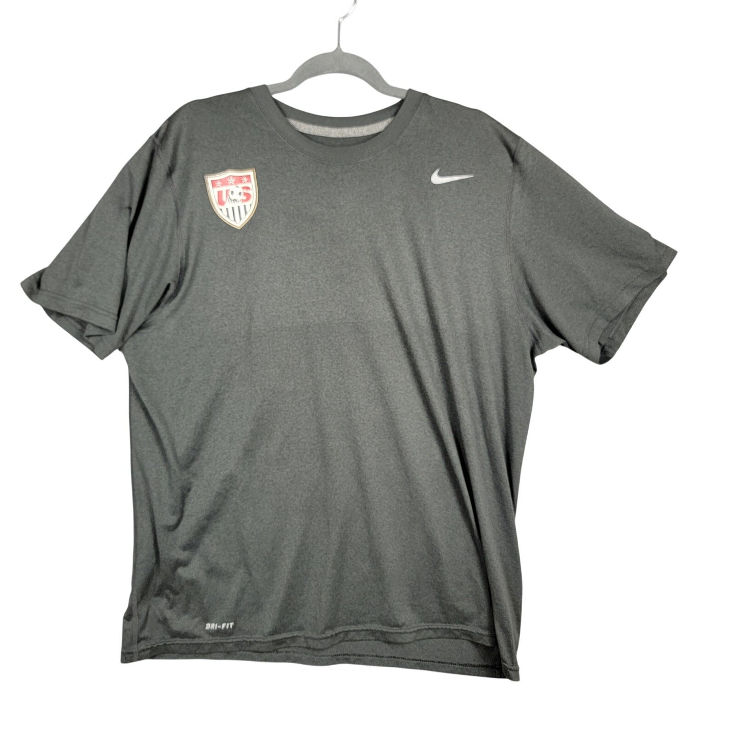 Nike USA Soccer Dri-FIT T Shirt Mens XL Black US Soccer Crest Preowned0