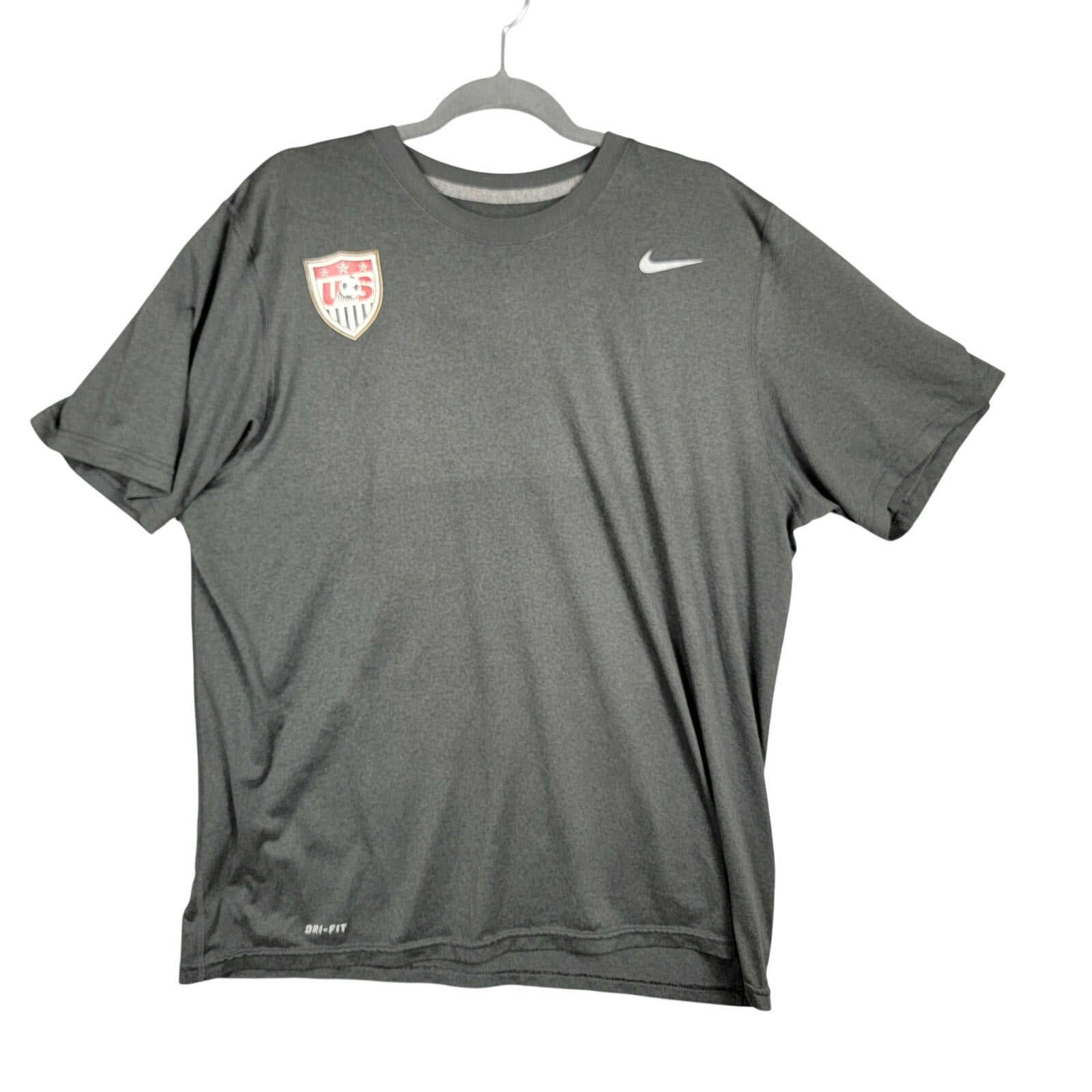 Nike USA Soccer Dri-FIT T Shirt Mens XL Black US Soccer Crest Preowned0