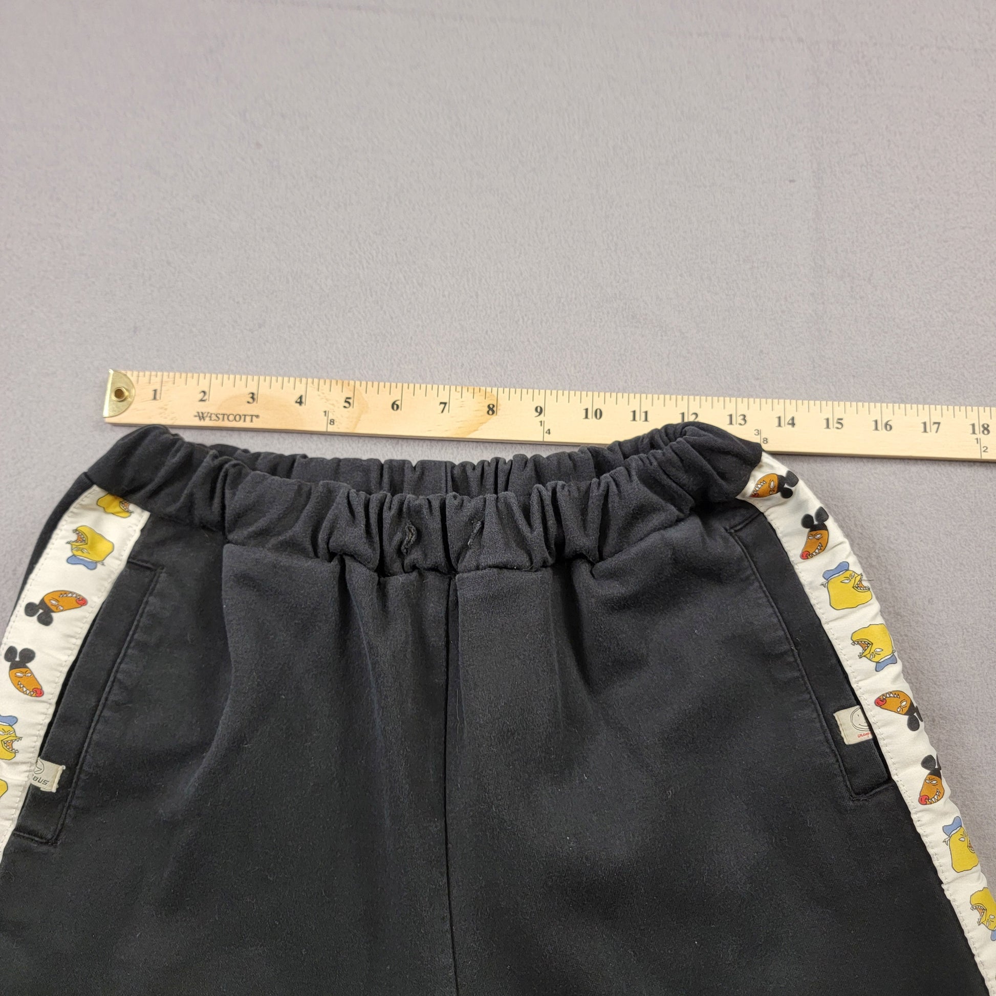 Octopus-Me Kids Black Jogger Sweatpants Size M Cartoon Side Stripe Preowned7