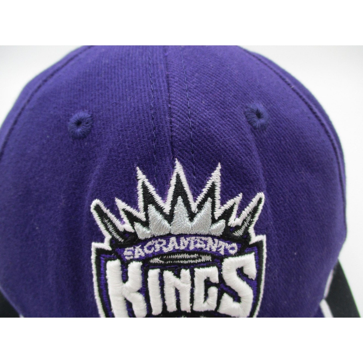 Sacramento Kings Hat Cap Strap Back One Size Purple Black Nba Basketball Mens