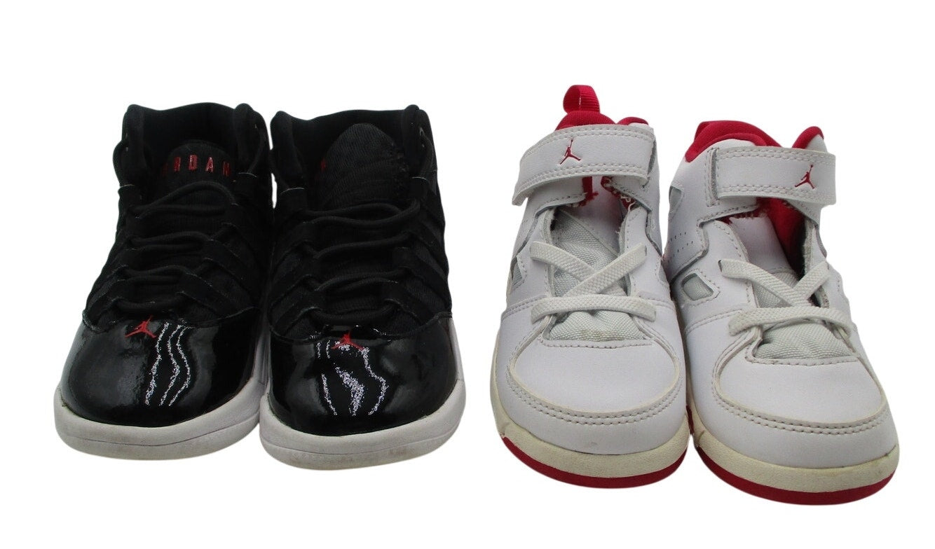 Jordan Max Aura & Flight Club 91 TD Toddler 8C Bundle Preowned Bred0