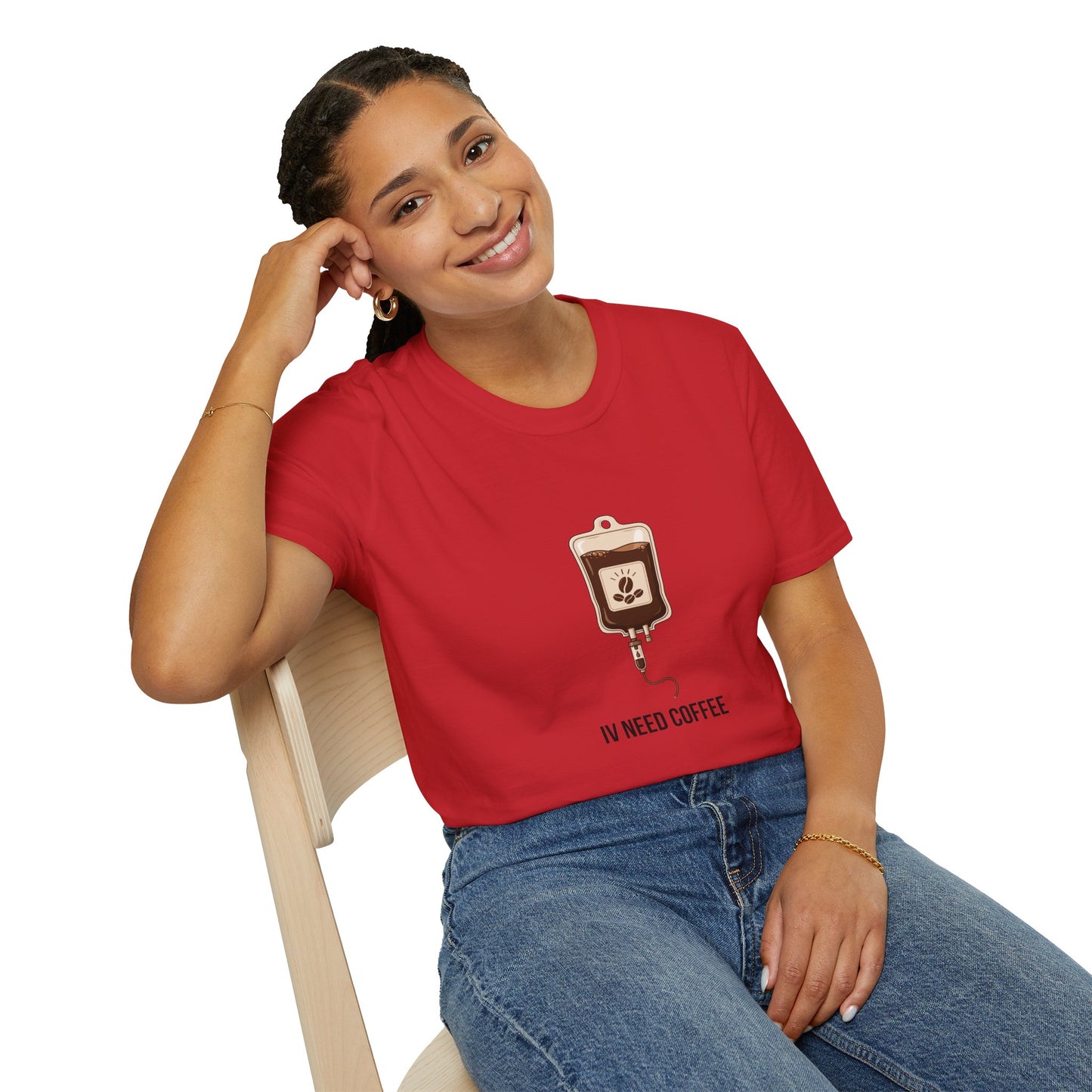 Funny Nurse IV Need Coffee T-Shirt — Nurses Week Gift or All Year Round New