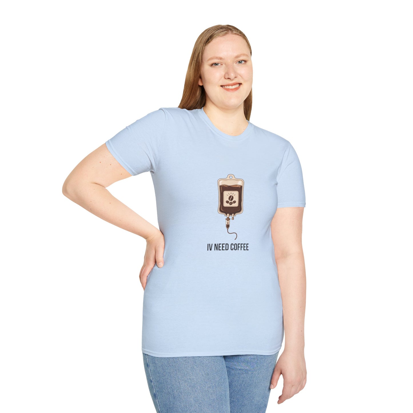 Funny Nurse IV Need Coffee T-Shirt — Nurses Week Gift or All Year Round New