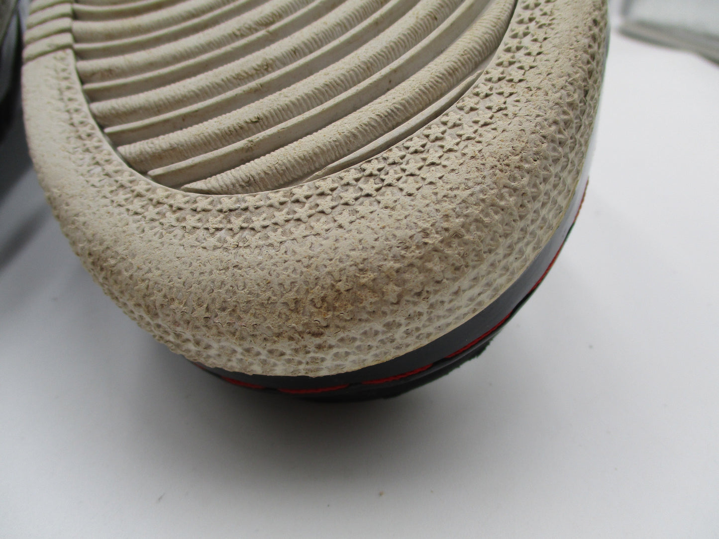 *CRACKING PEELING* Air Jordan Fusion 9 AJF9 White Black Red Mens 13 2007 1I311