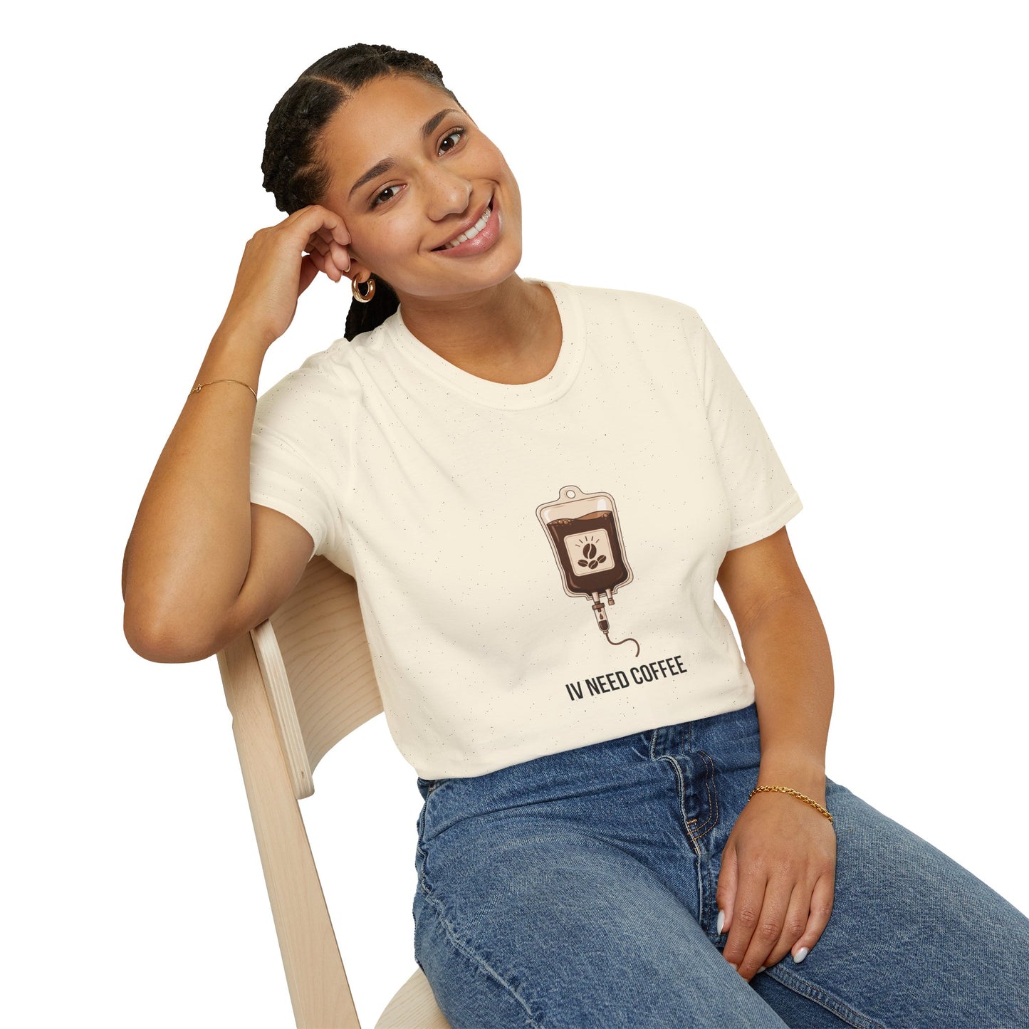 Funny Nurse IV Need Coffee T-Shirt — Nurses Week Gift or All Year Round New