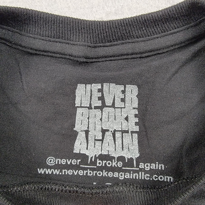 Young Boy Never Broke Again Smoking Skull Tee Black Sz XL3