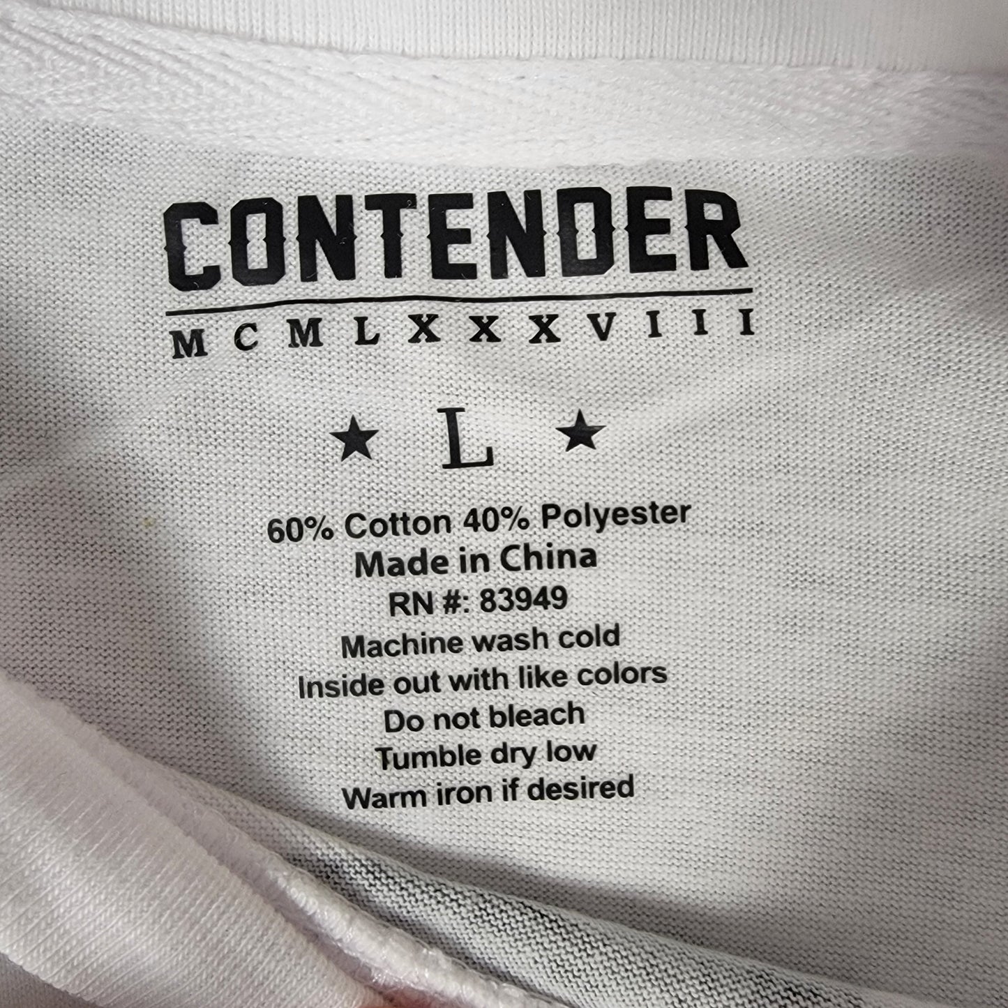 Contender USA Long Sleeve Shirt Red/White/Blue Men's New With Tags 04-05