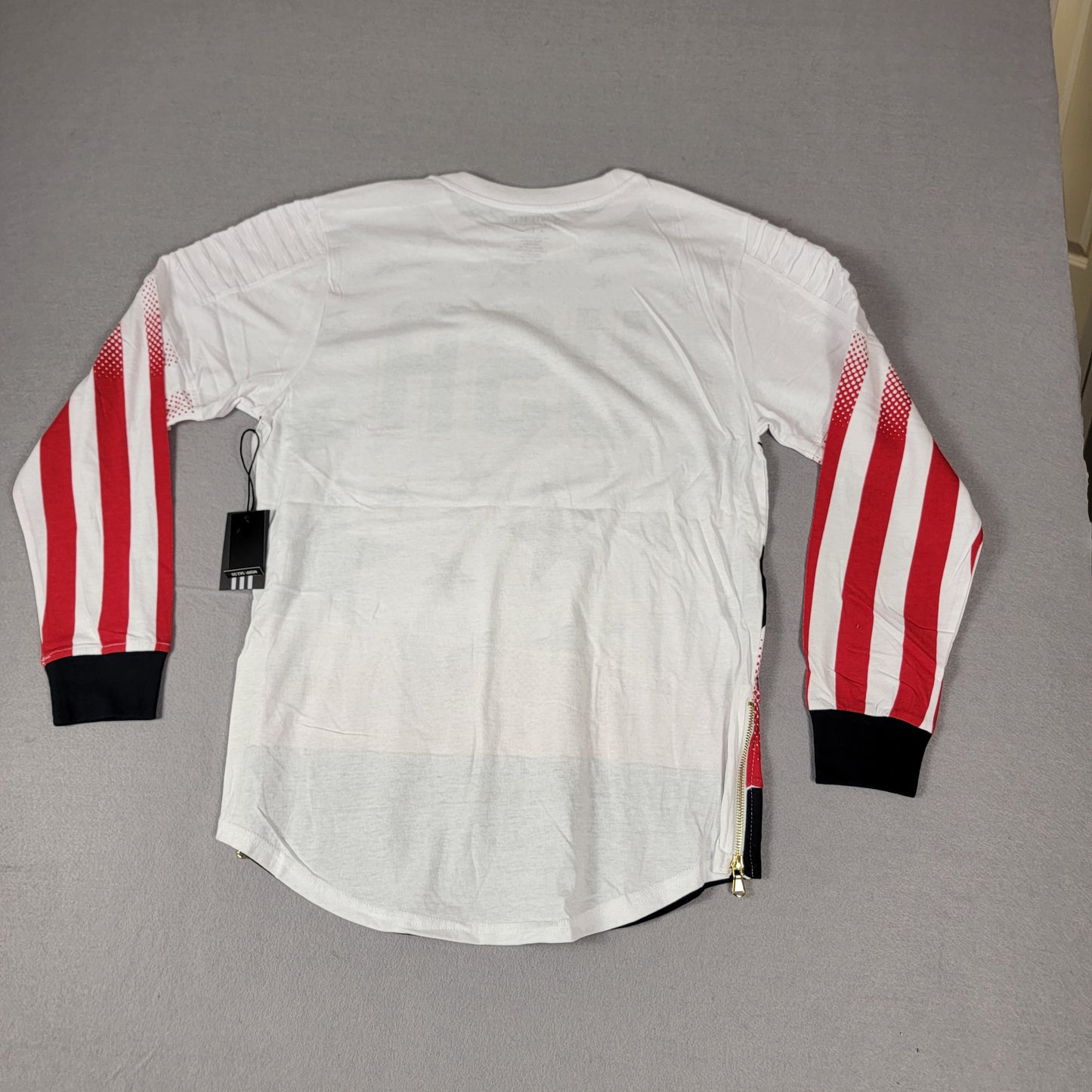 Contender USA Long Sleeve Shirt Red/White/Blue Men's New With Tags 04-05
