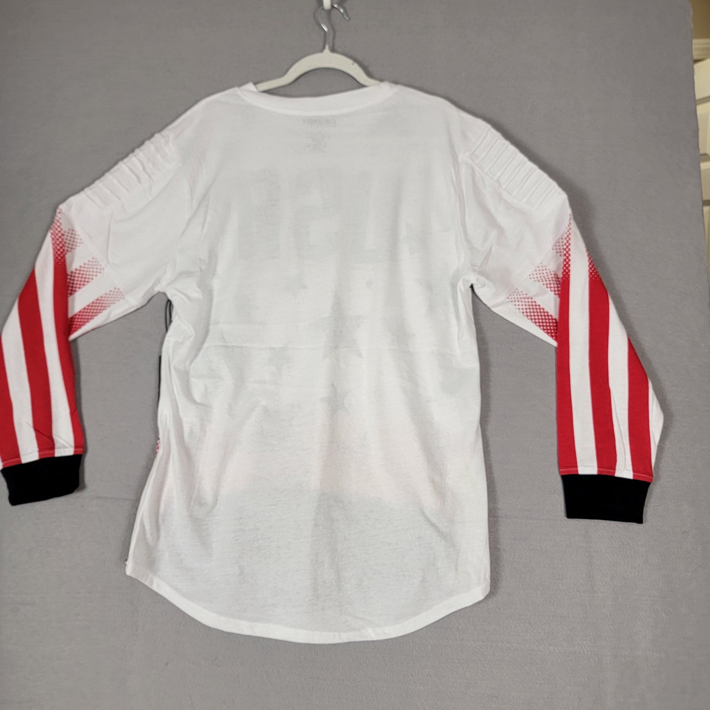 Contender USA Long Sleeve Shirt Red/White/Blue Men's New With Tags 04-05