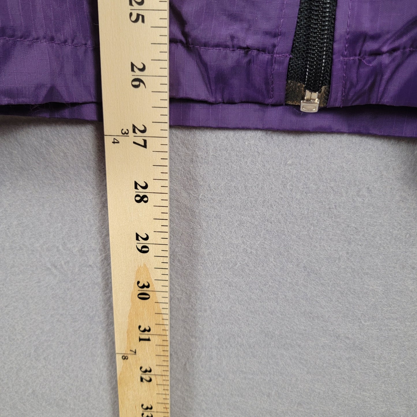 Mickey Mouse Purple Windbreaker Zip Up Hoodie Sz M (251)7