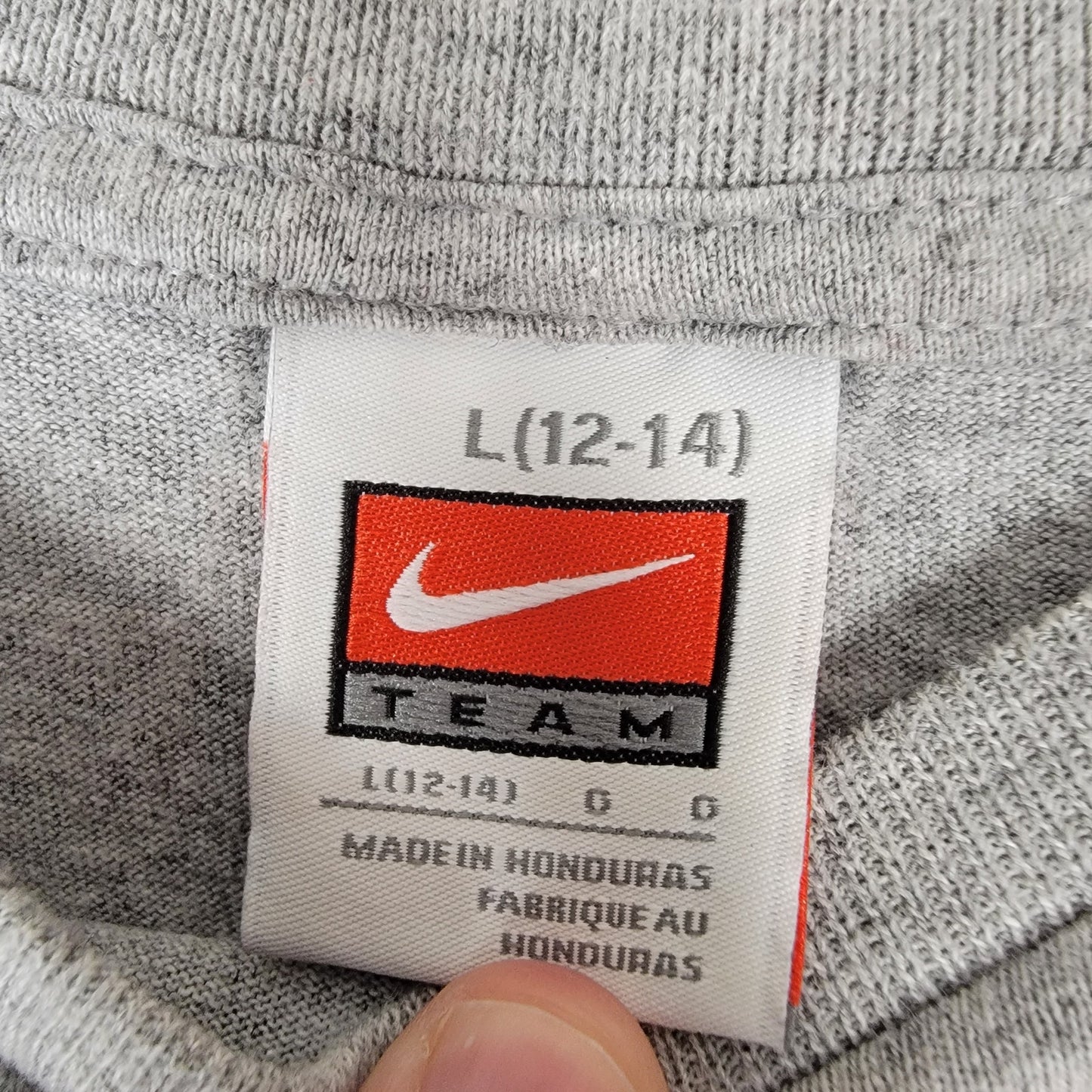 Nike Team Boston Red Sox T-Shirt Youth Size L (12-14) Gray