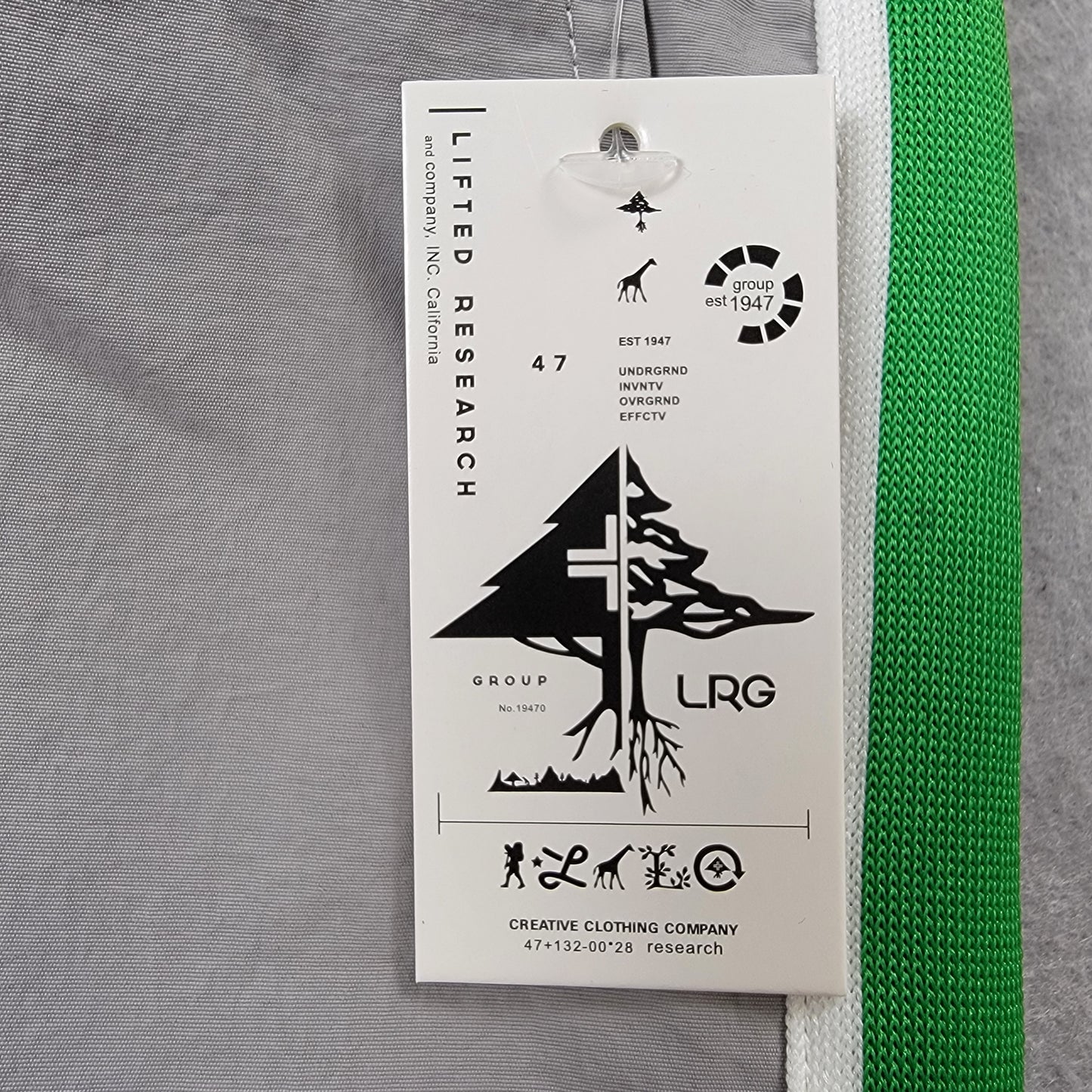 LRG Lifted Research Group Mens Track Jogger Pants Medium Gray Green NWT11