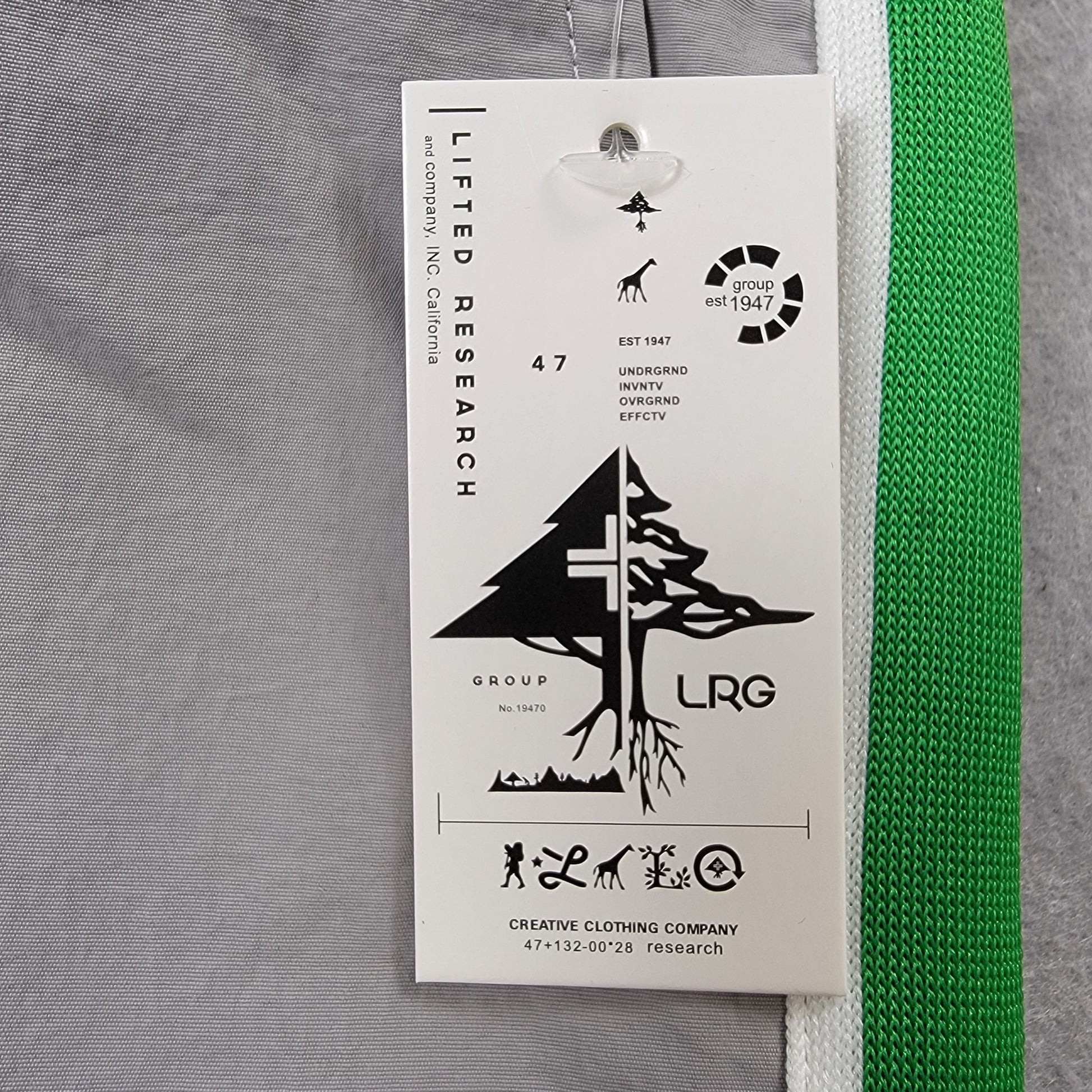 LRG Lifted Research Group Mens Track Jogger Pants Medium Gray Green NWT11