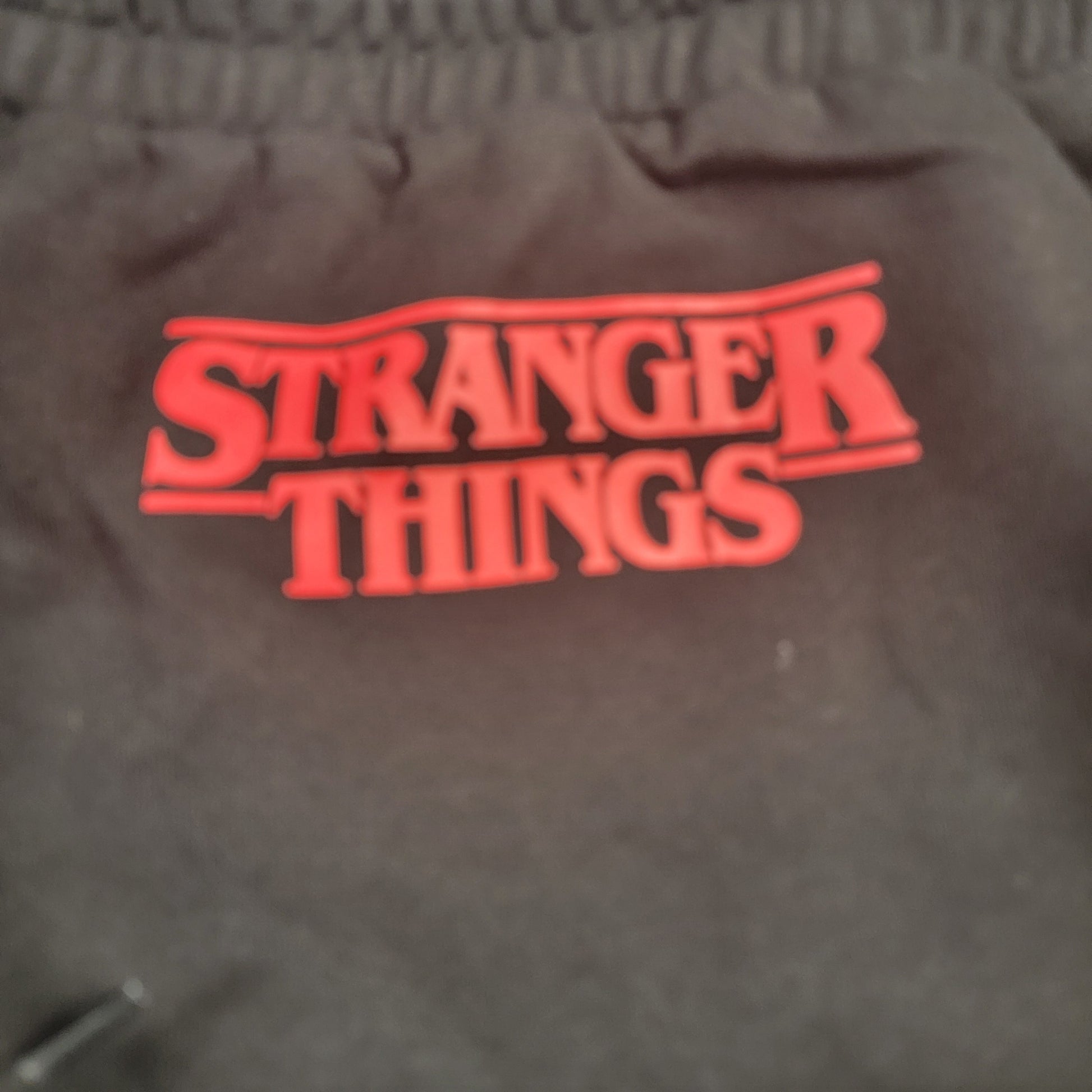 Stranger Things Netflix Official Merchandise Jogger Sweatpants 3X Black Red NWT2