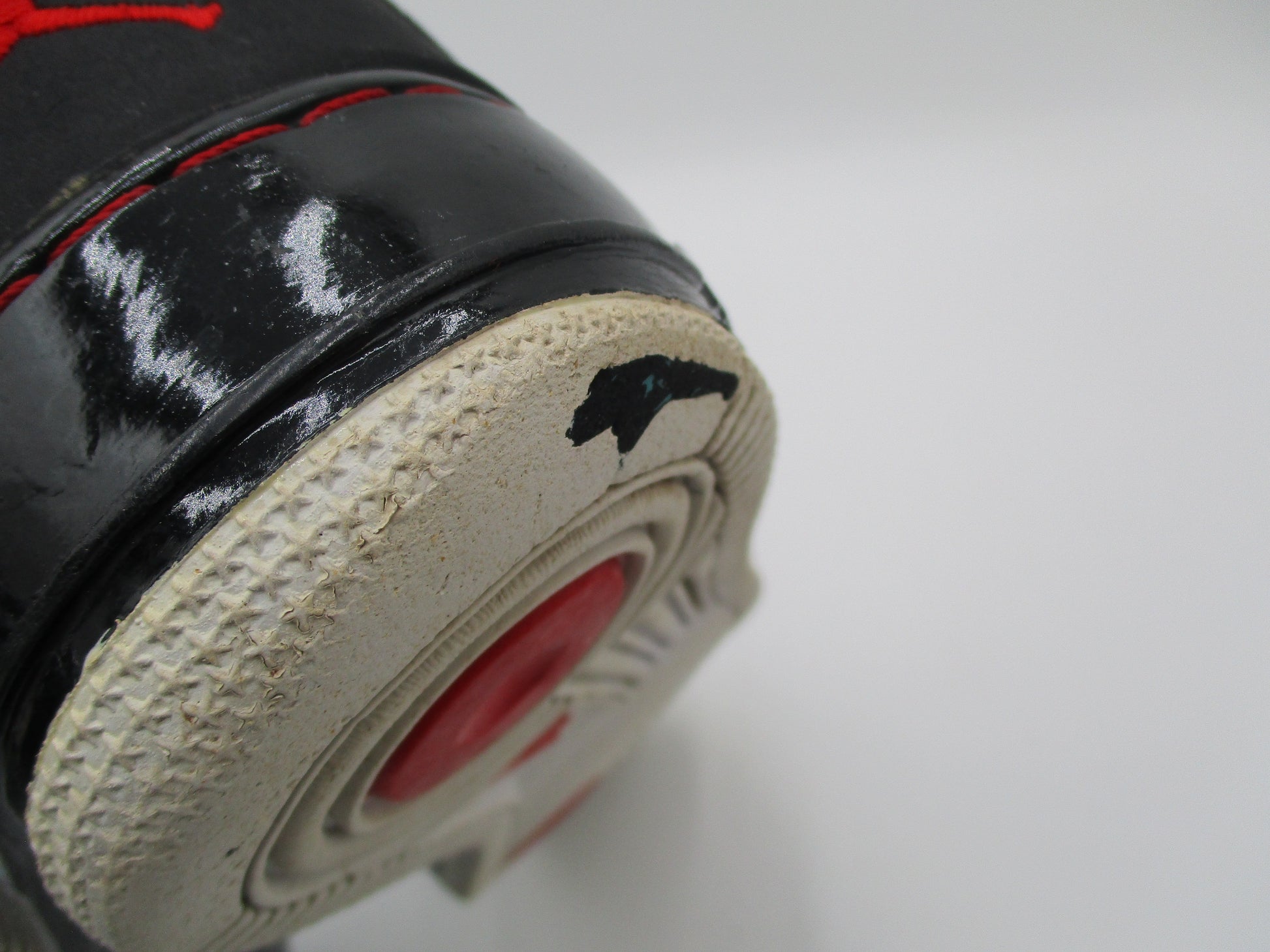 *CRACKING PEELING* Air Jordan Fusion 9 AJF9 White Black Red Mens 13 2007 1I314