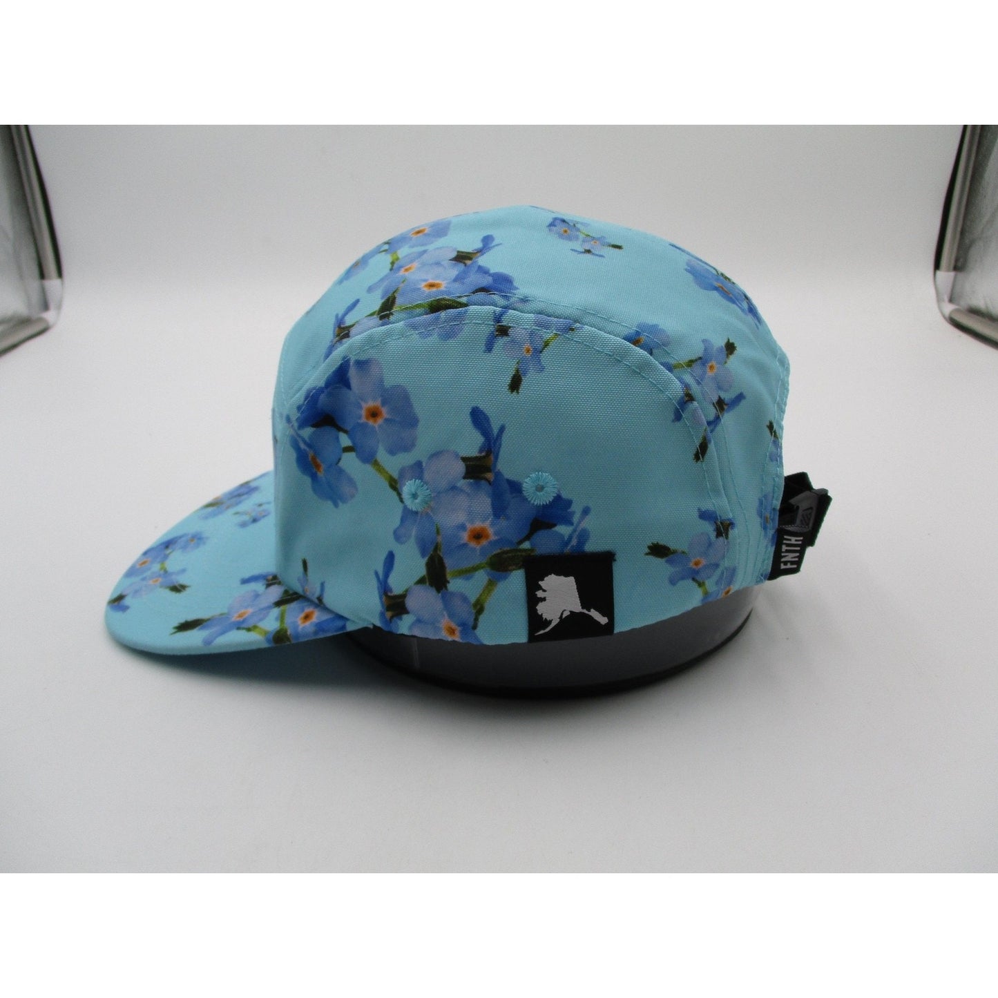 The Forty Ninth Hat Cap Strap Back Mens One Size Blue Floral Alaska 5 Panel