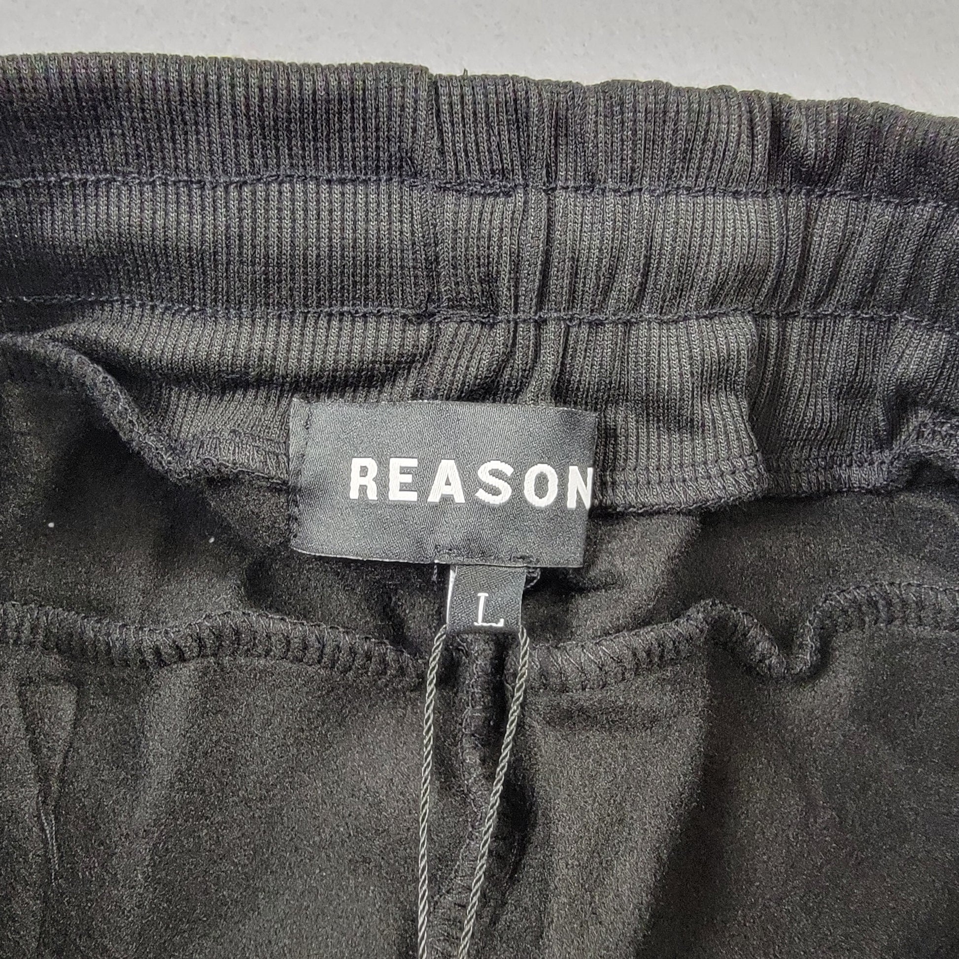 Reason Brand Mens Jogger Sweatpants Large Black Leopard Graphic NWT5