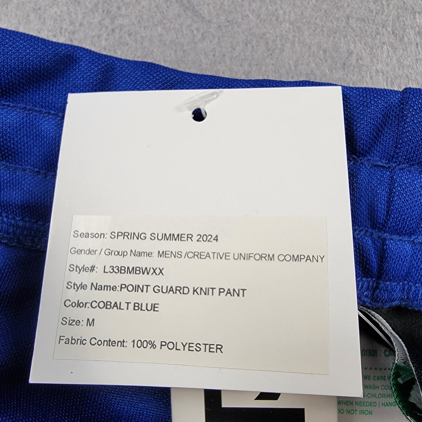 LRG Lifted Research Group Point Guard Knit Pants Medium Cobalt Blue Snap NWT5