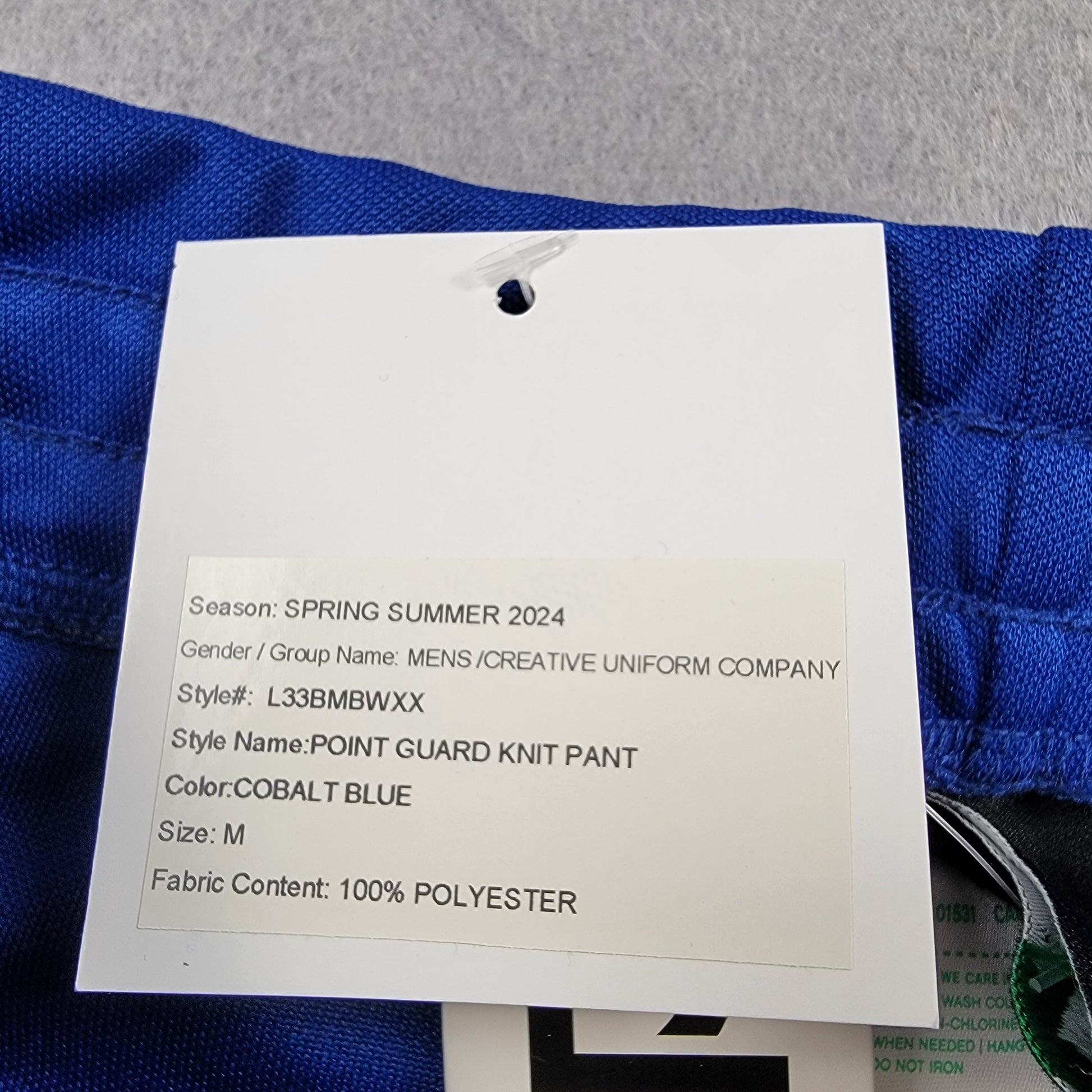 LRG Lifted Research Group Point Guard Knit Pants Medium Cobalt Blue Snap NWT5
